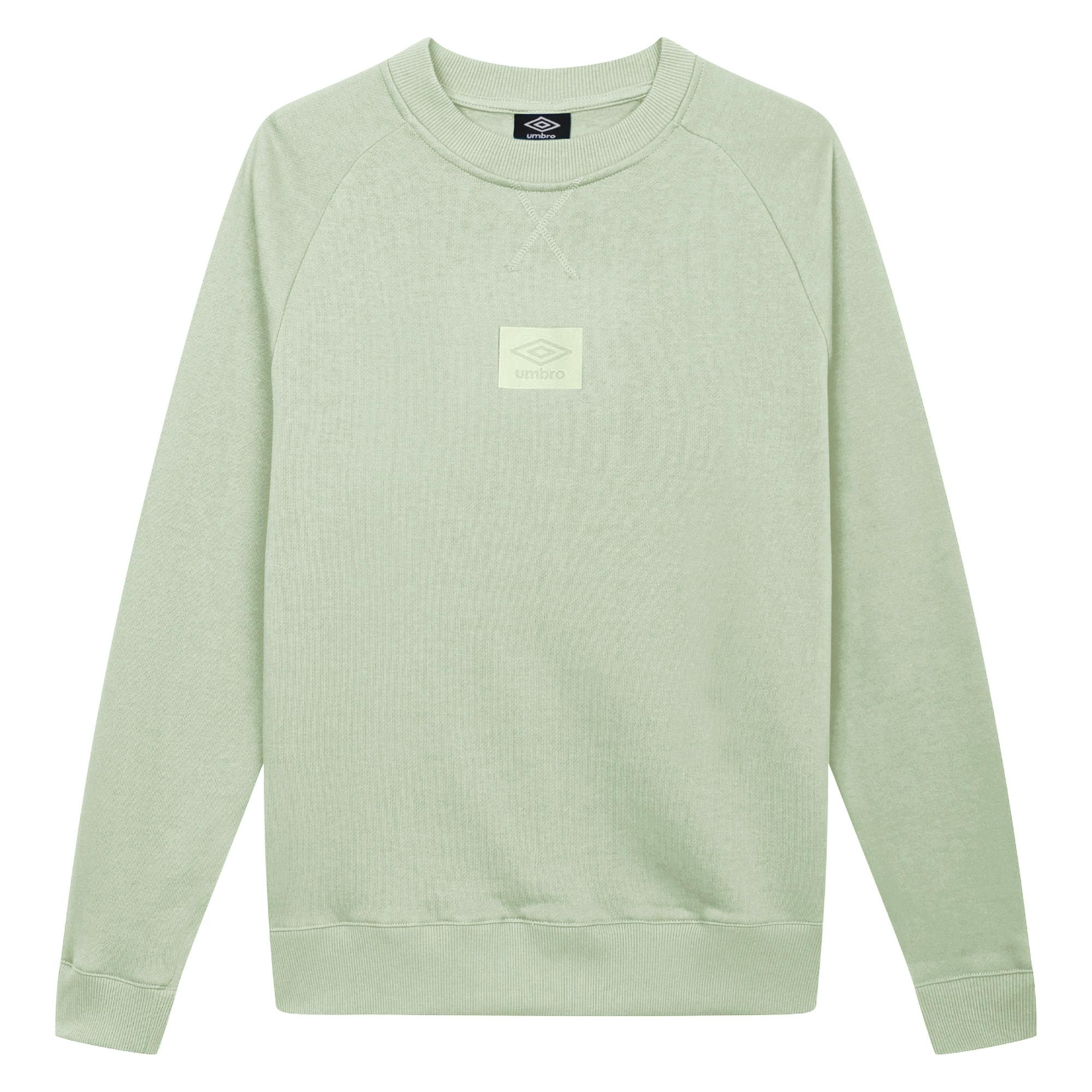 Umbro Men's Green Logo Sweatshirt - Frosty - L - Frosty - 70% Cotton/30% Polyester