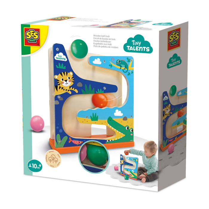 Ses Creative Wooden Ball Track Crocodile