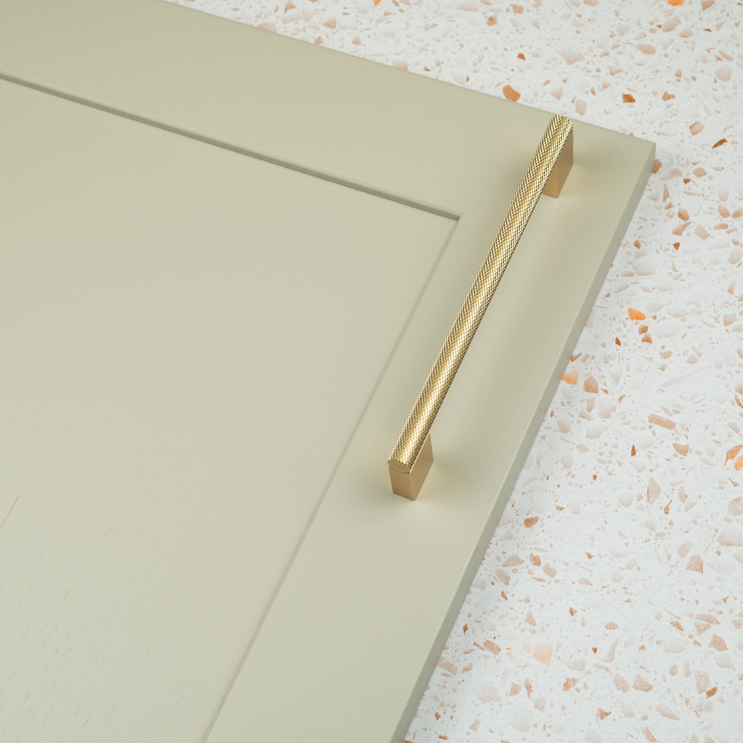 (160Mm Handle) Brass Knurled Gold Cabinet Handles - Image 4