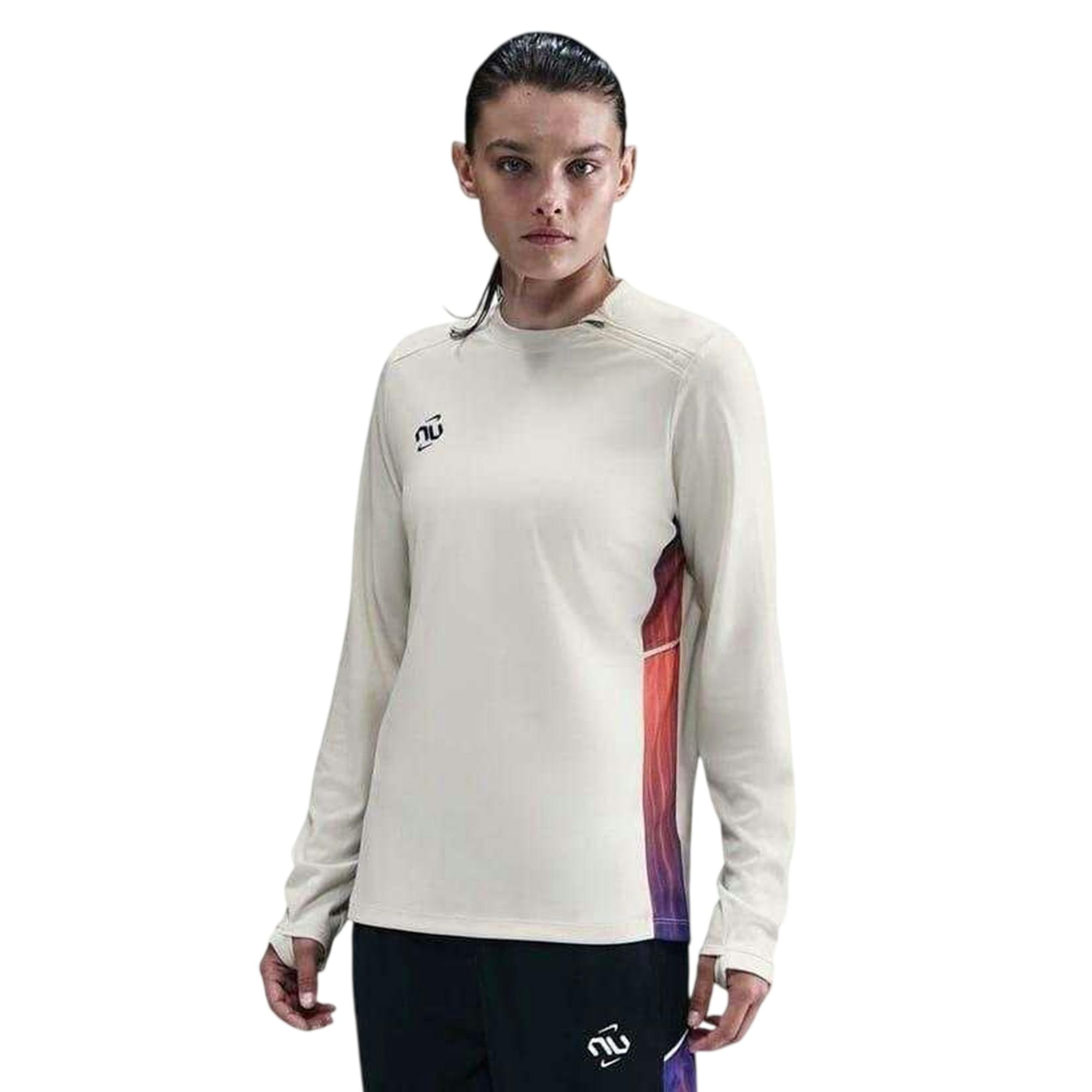 Nike Women's Beige United Academy Dri-Fit Regular Raglan Sweatshirt - 8 Uk - 100% Polyester