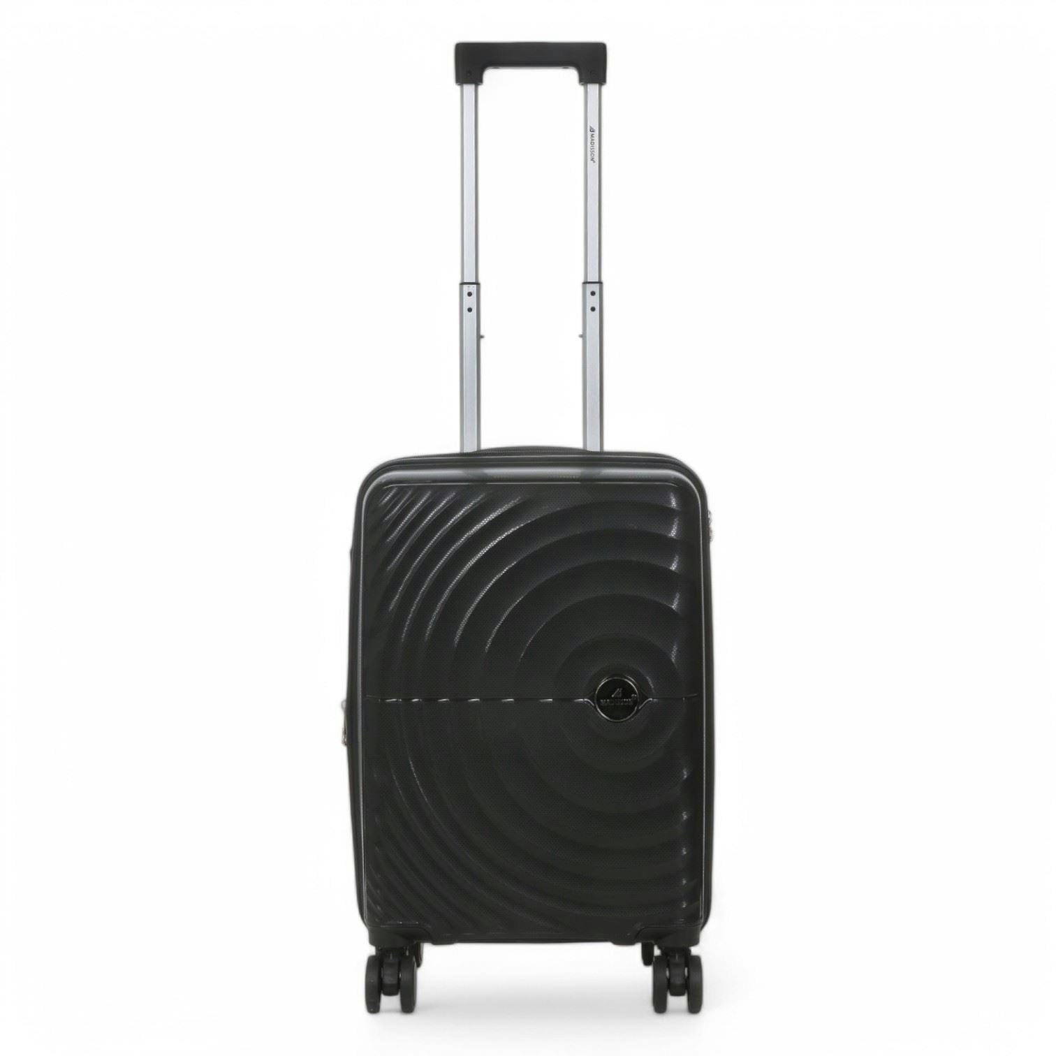Snowball Black Expandable Hard Shell 8 Wheels Luggage Travel Cabin Suitcase Set - Cabin
