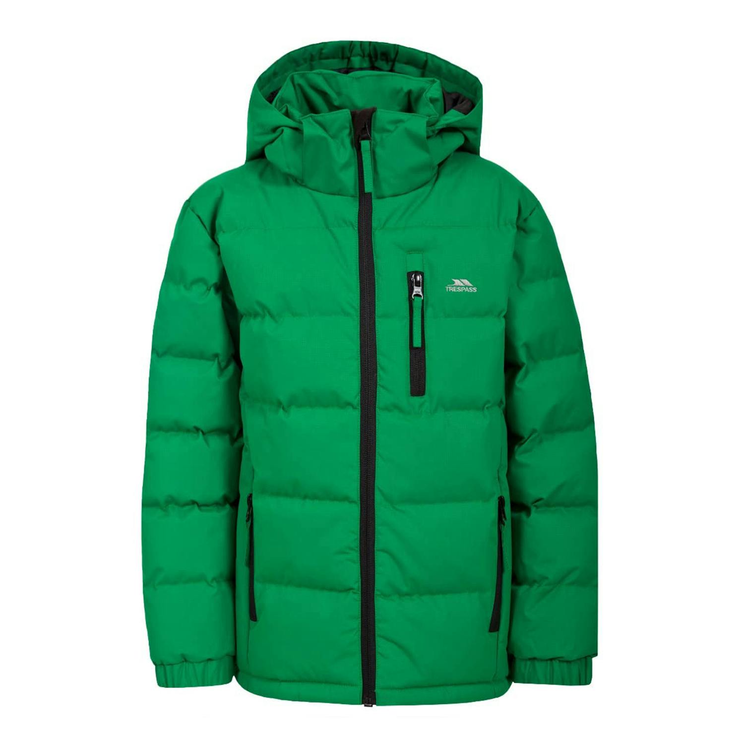 Trespass Boys Tuff Padded Jacket - Clover - 5-6 Years - Clover - 100% Polyester