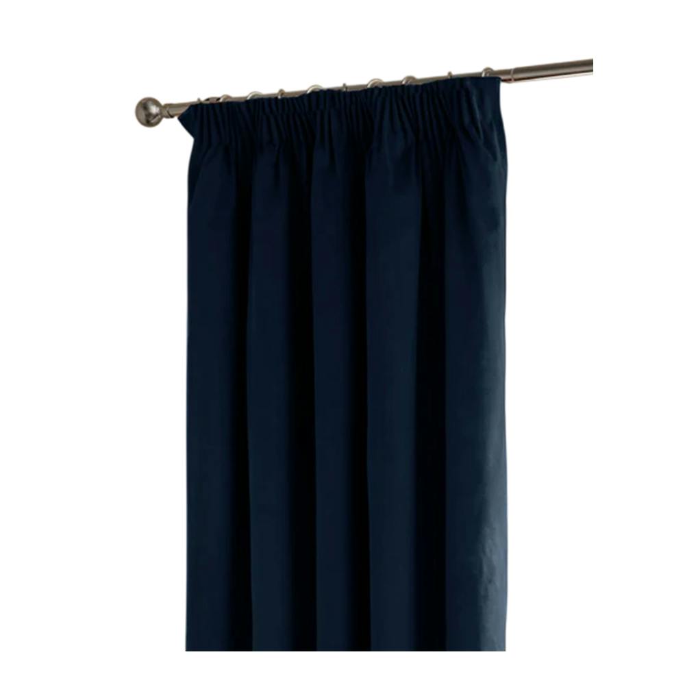 Furn Blue Ultimate Velvet Eyelet Curtains - Royal - 168Cm X 137Cm - Royal - 100% Polyester