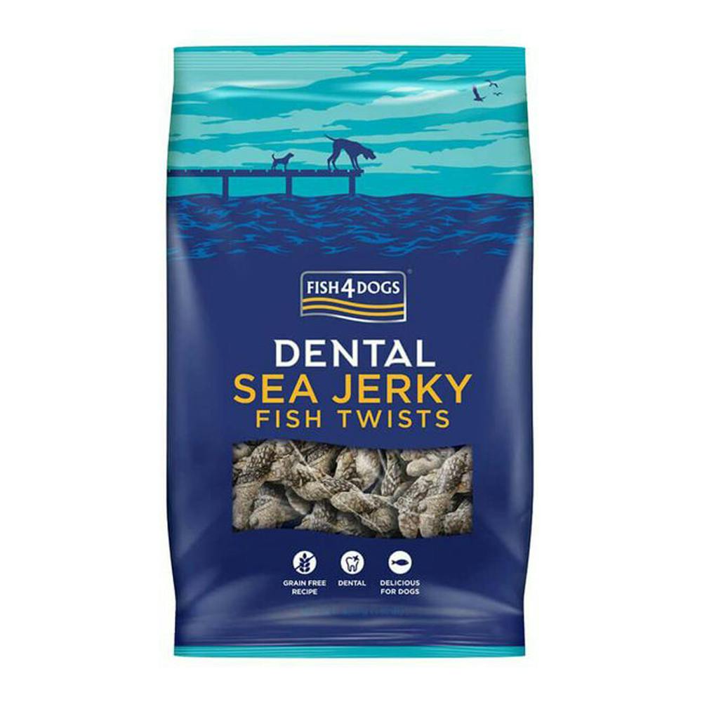 Fish 4 Dogs Fish4dogs Sea Jerky Fish Twists Dog Treats 100G - 1 Pack (100G)