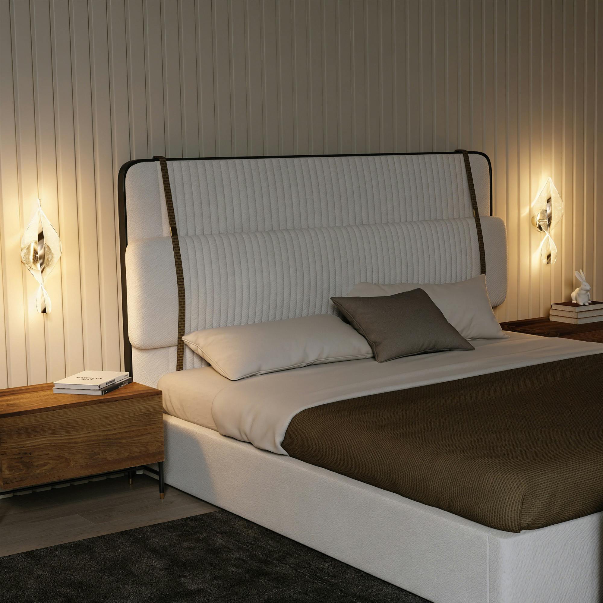 Rackhams Light/Black/Silver Led Wall Lamp 2 Pack, Modern Indoor Spiral Wall