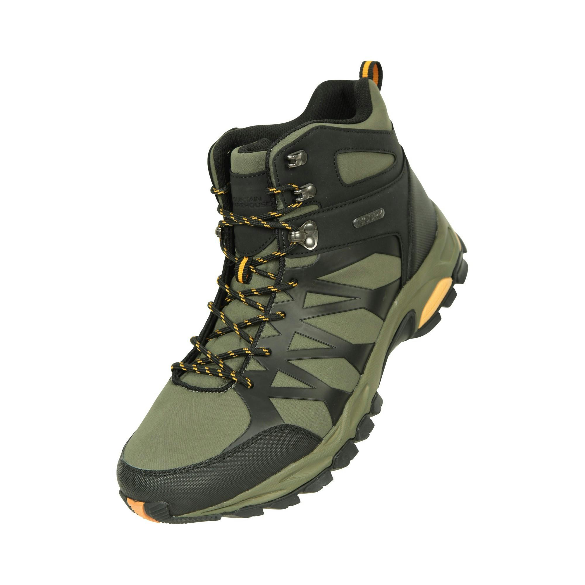 Mountain Warehouse Men's Trekker Ii Softshell Hiking Boots - Khaki - 13 Uk - Khaki - 70% Softshell/10% Rubber/10% Phylon/10% Mesh