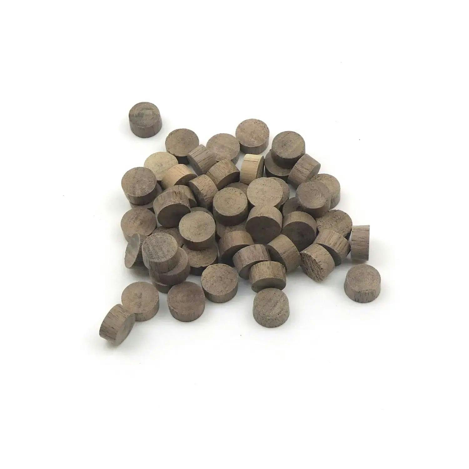 Oakcrafts Grain 1/2" - 12.7Mm Flat Head Walnut End Plugs - 50 - Image 3