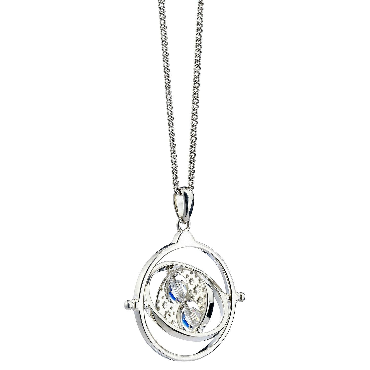 The Carat Shop Silver Harry Potter Sterling Time Turner Necklace With Crystal Elements