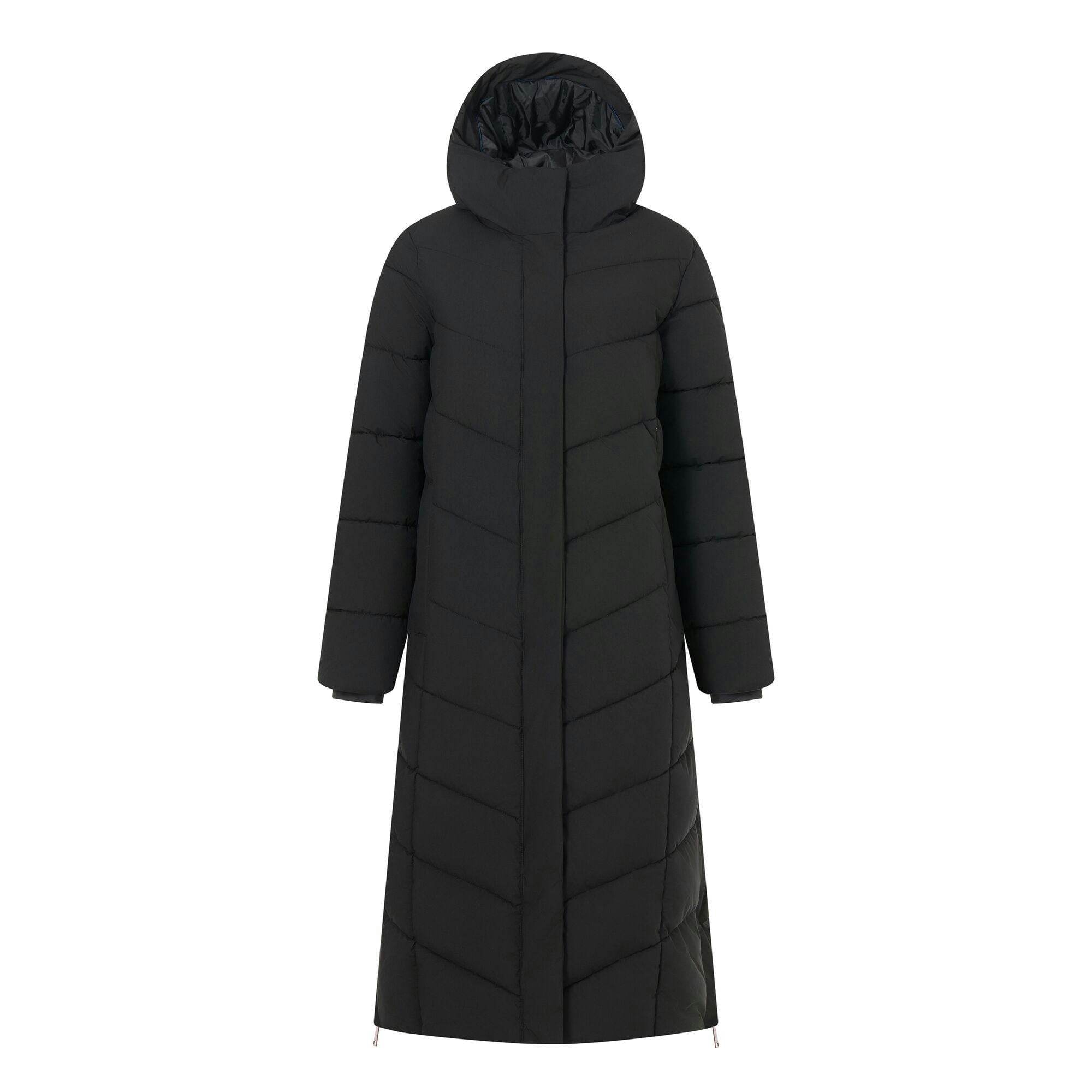 Regatta Women's Black Eloria Long Length Padded Jacket - 18 Uk - 100% Mixed
