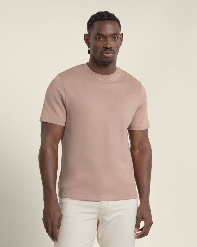 Larsson & Co Pink Sven - Soft-Touch Interlock T-Shirt - L