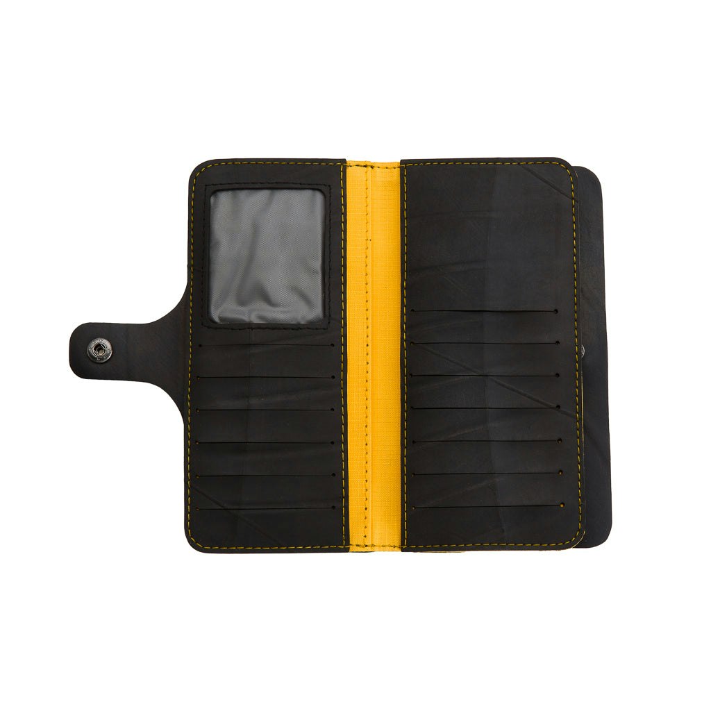 Paguro Yellow Aurore Recycled Rubber Vegan Purse
