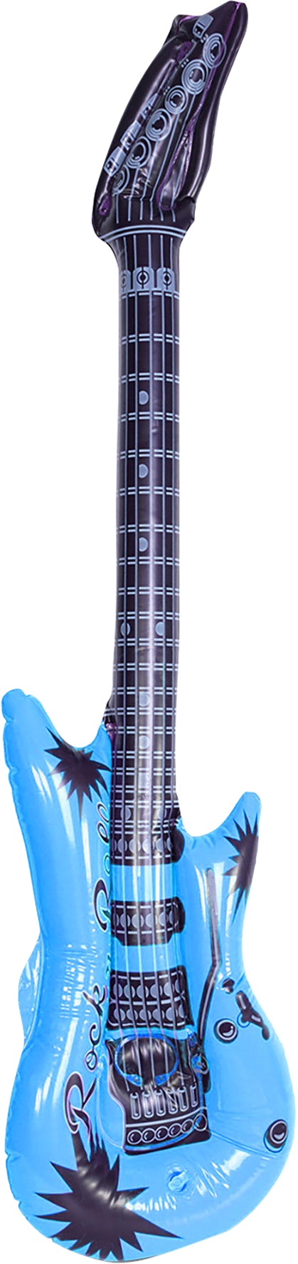 Cheetah Blue Party Inflatable 95Cm Guitar