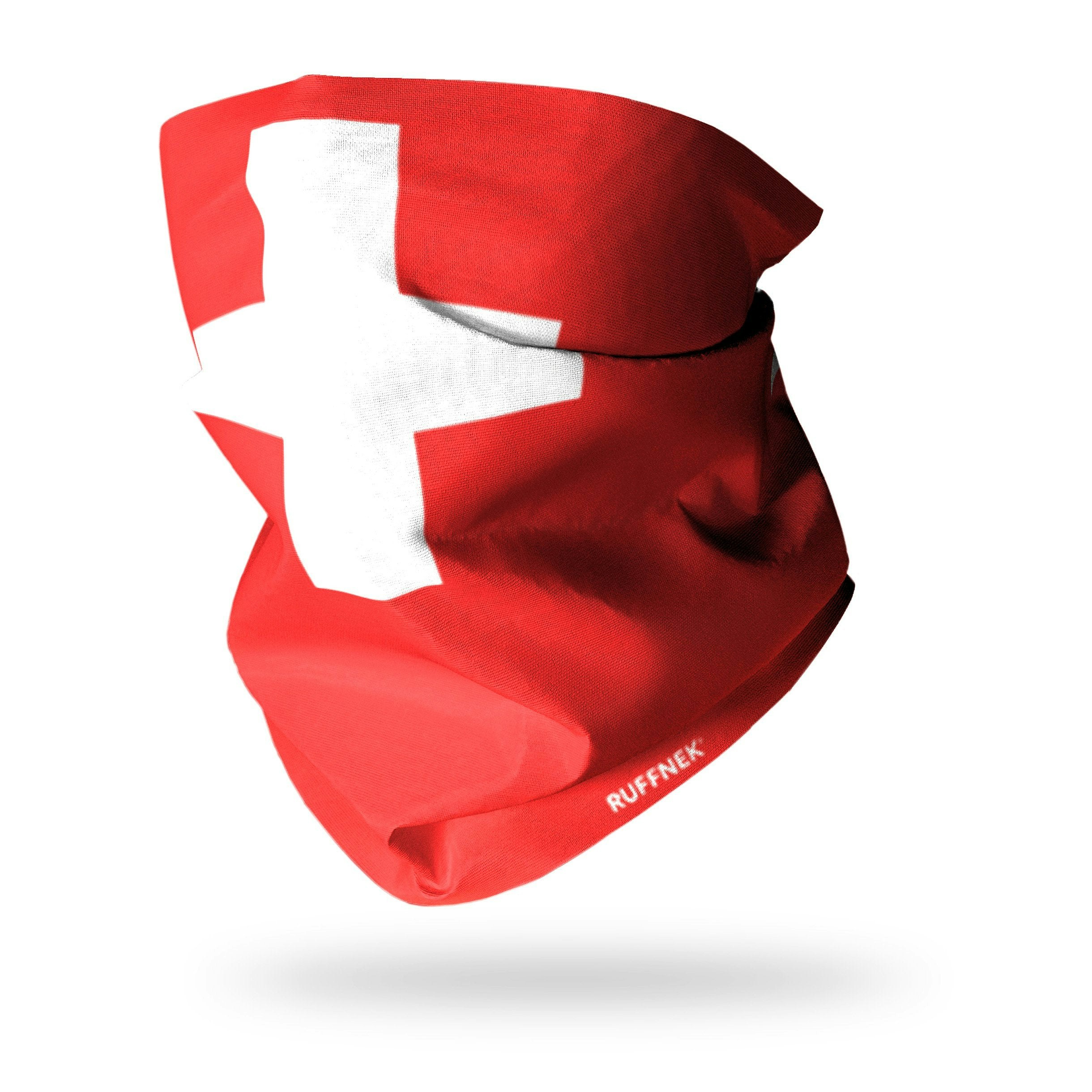 Ruffnek Women's Red/White Flag Of Switzerland / Swiss Flag Multi Scarf