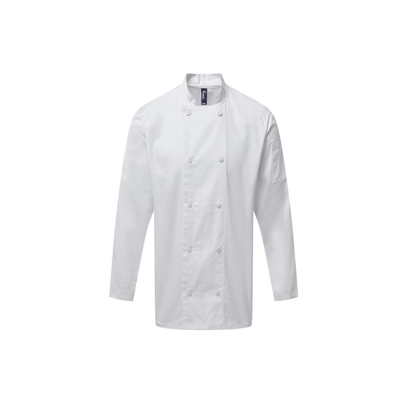  - Premier Mens Coolchecker Long-Sleeved Chef Jacket - Image 4