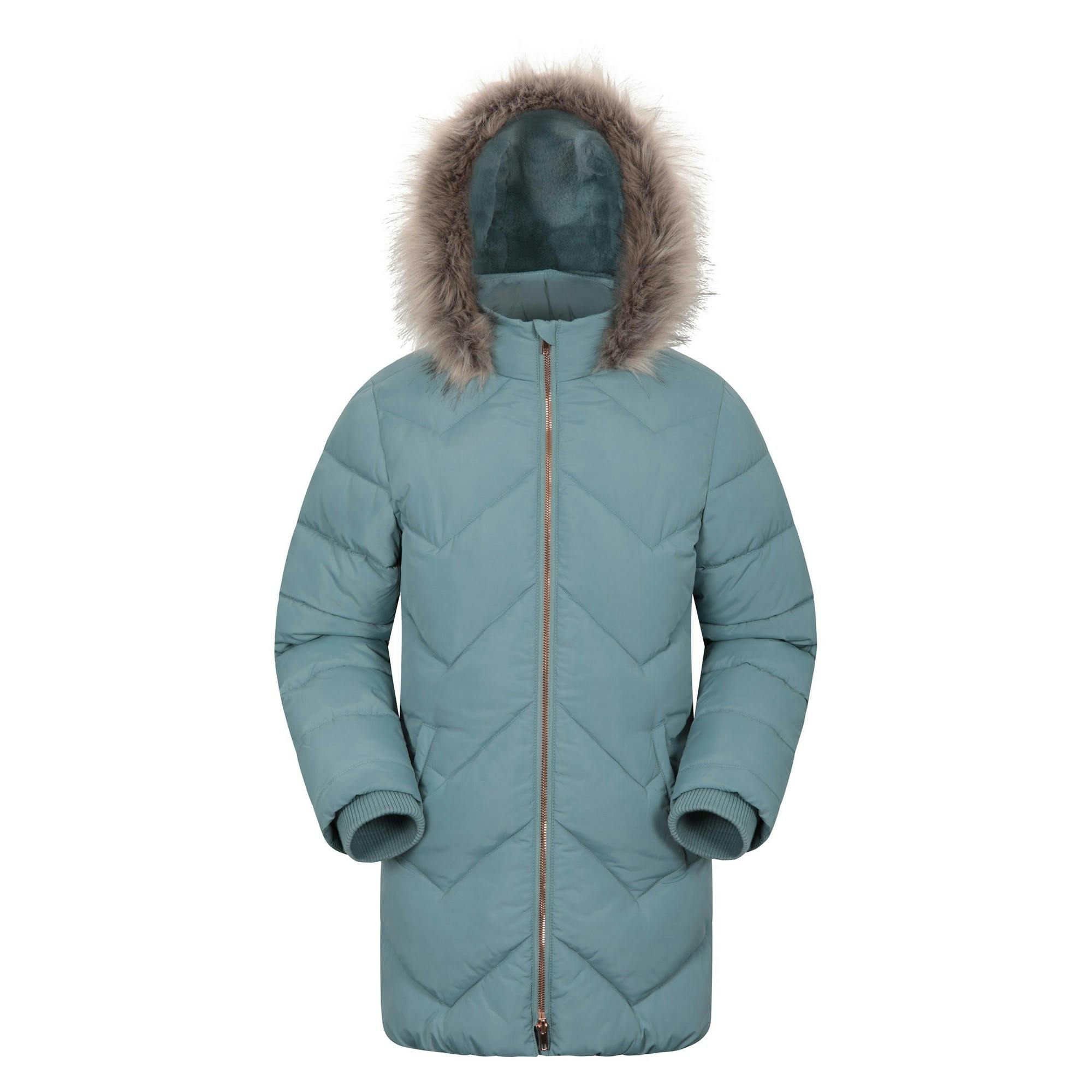 Mountain Warehouse Childrens/Kids Galaxy Water Resistant Padded Jacket - Teal - 7-8 Years - Teal - 100% Polyester
