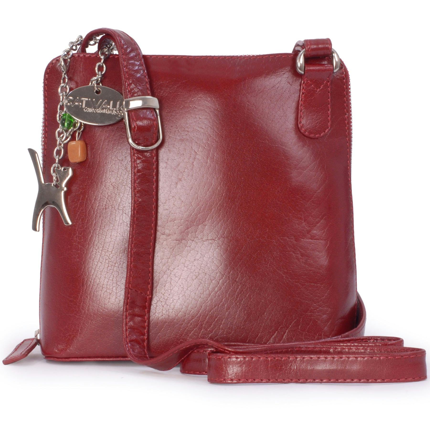 Catwalk Collection Handbags Red Eleanor - Crossbody Bag