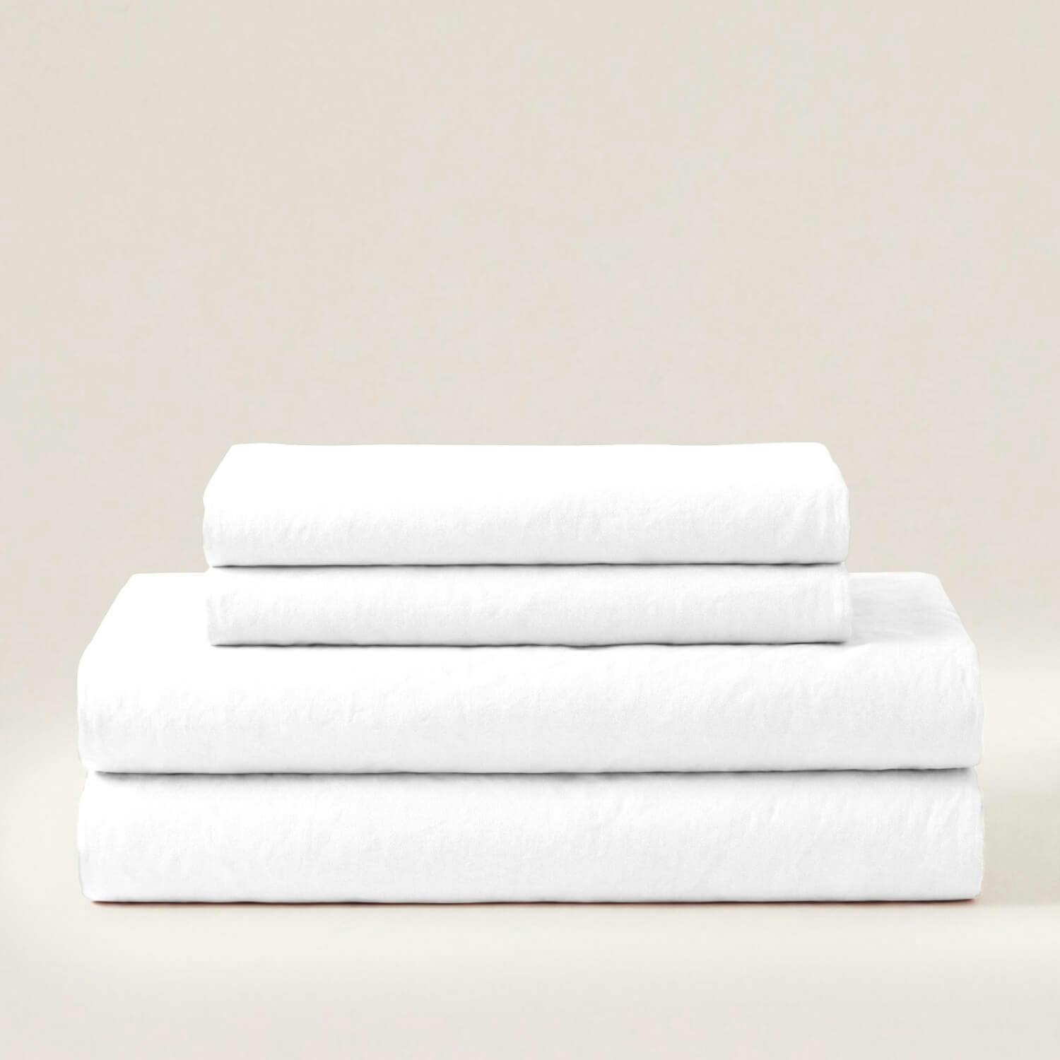 Bedable White Percale Essentials Bedding Set - S.king - King
