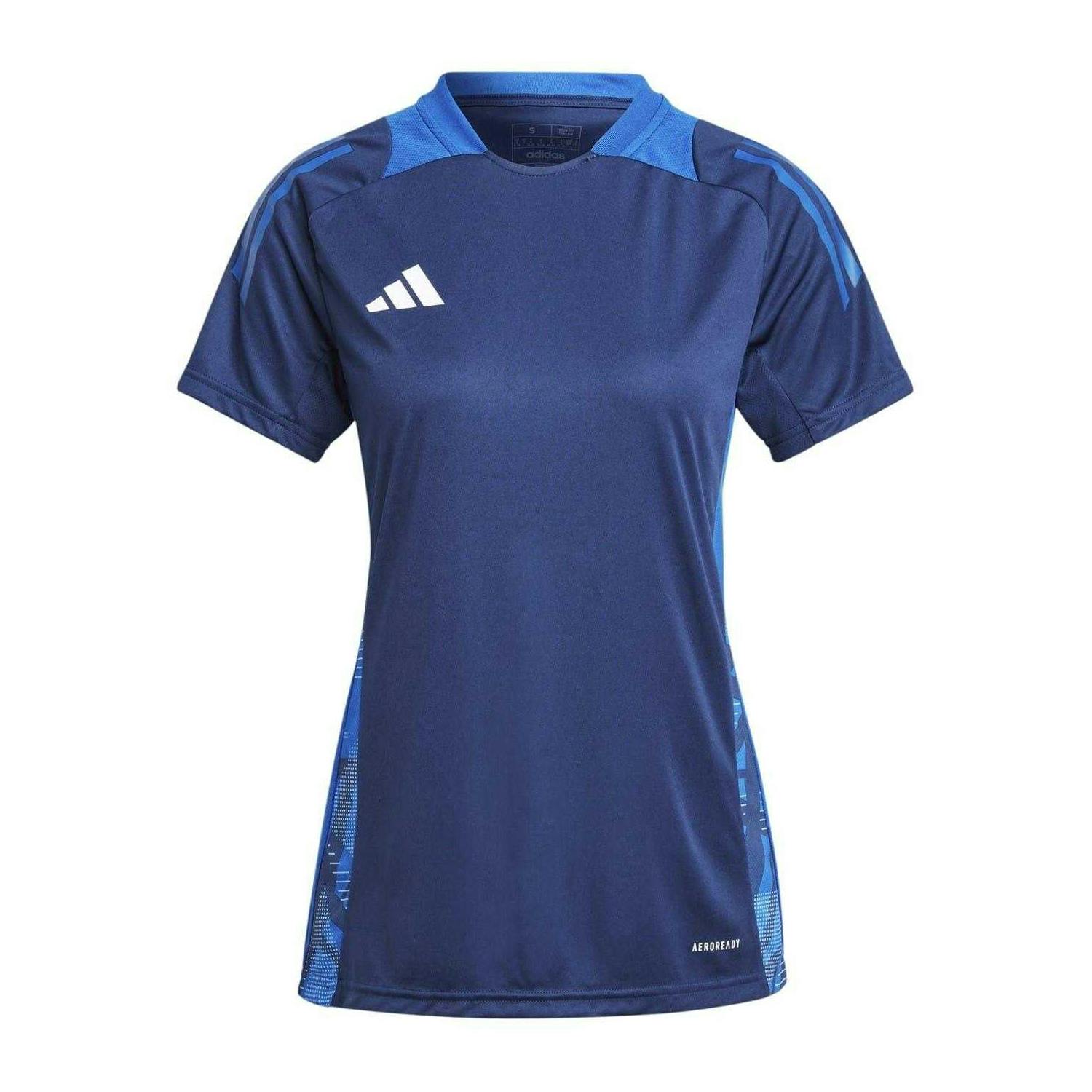 Adidas Women's Blue / Tiro 24 Competition Football Jersey - Navy - 6 Uk - Navy - 100% Recycled Polyester