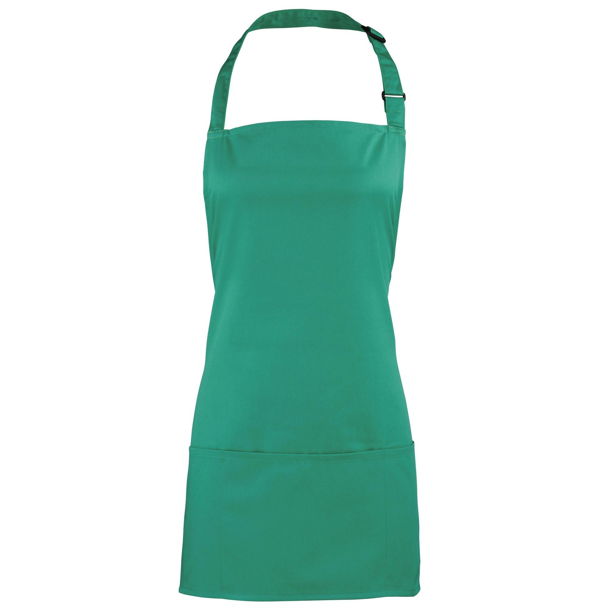 Premier (One Size, Emerald) Colours 2-In-1 Apron / Workwear (Pack Of 2) - Image 2