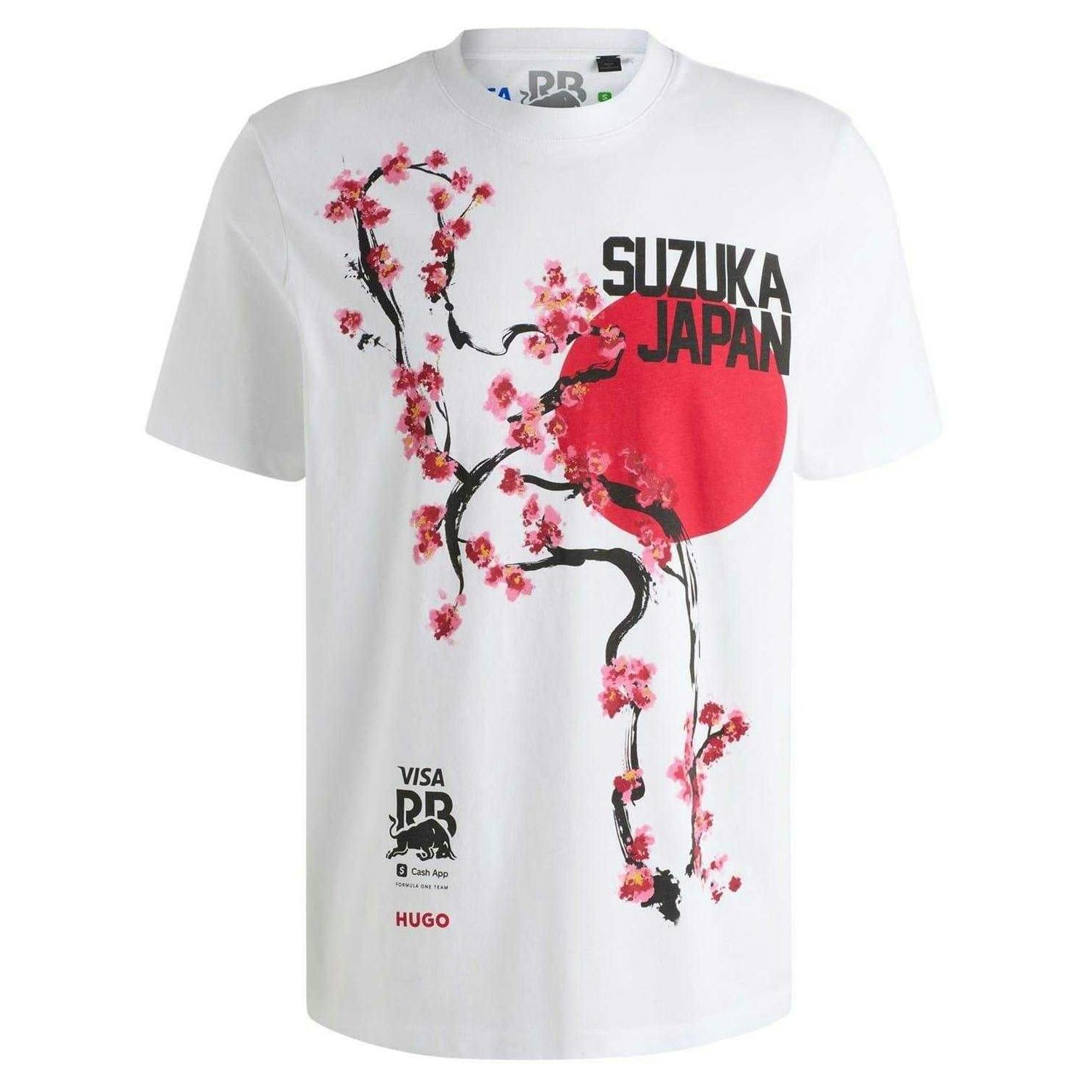 Hugo Men's White Vcarb Japan Regular T-Shirt - S - 100% Cotton