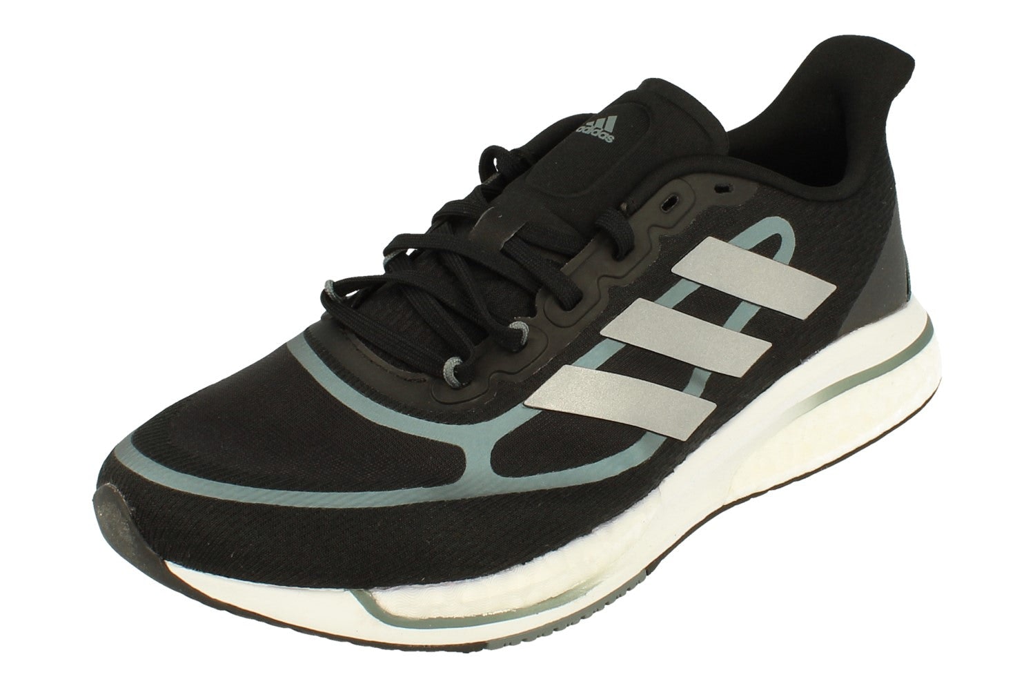 Adidas Men's Black/Silver/Blue Supernova + Sneakers Fx6658 - Uk 11.5 | Us 12 | Eu 46 2/3