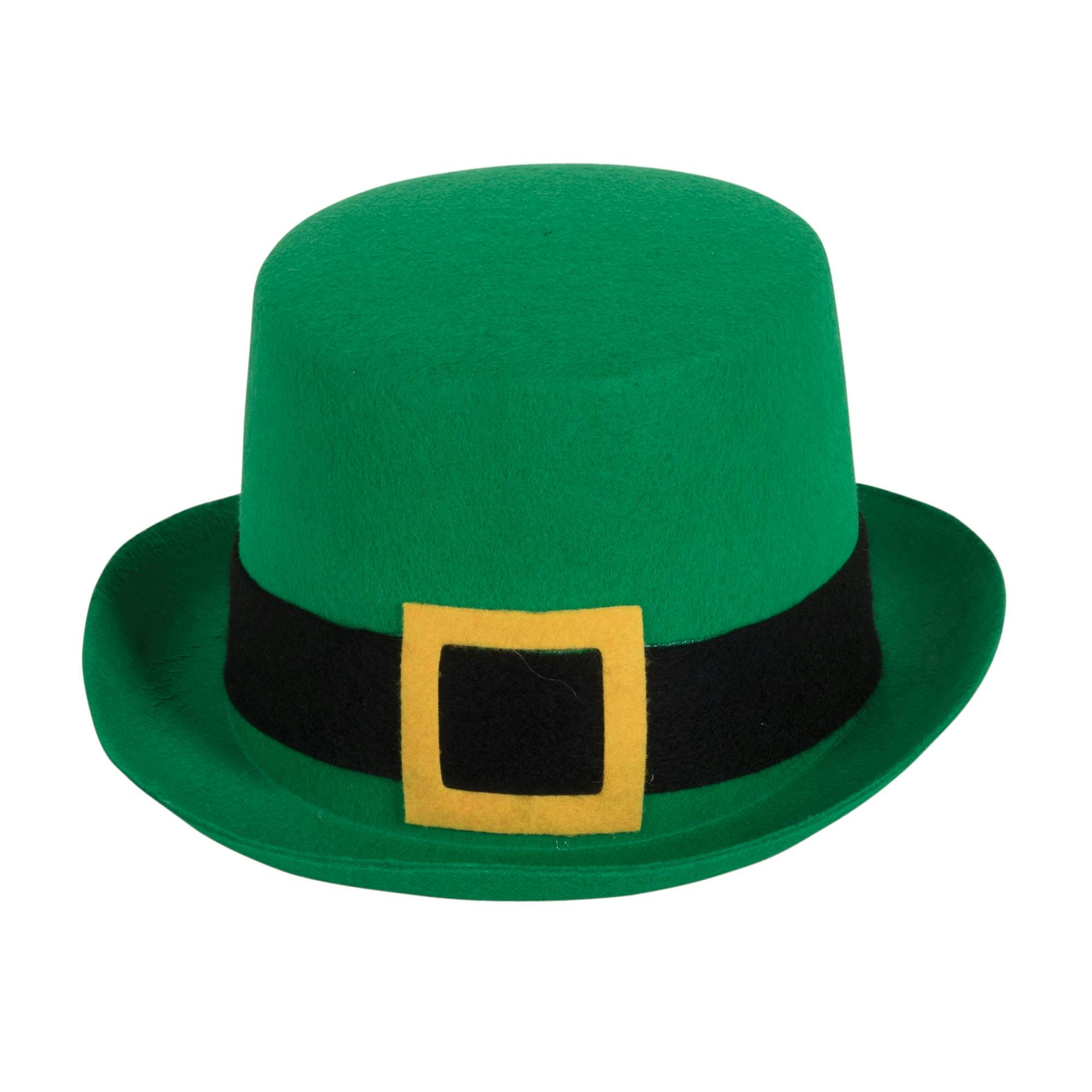 Bristol Novelty Unisex Green Leprechaun Top Hat - One Size