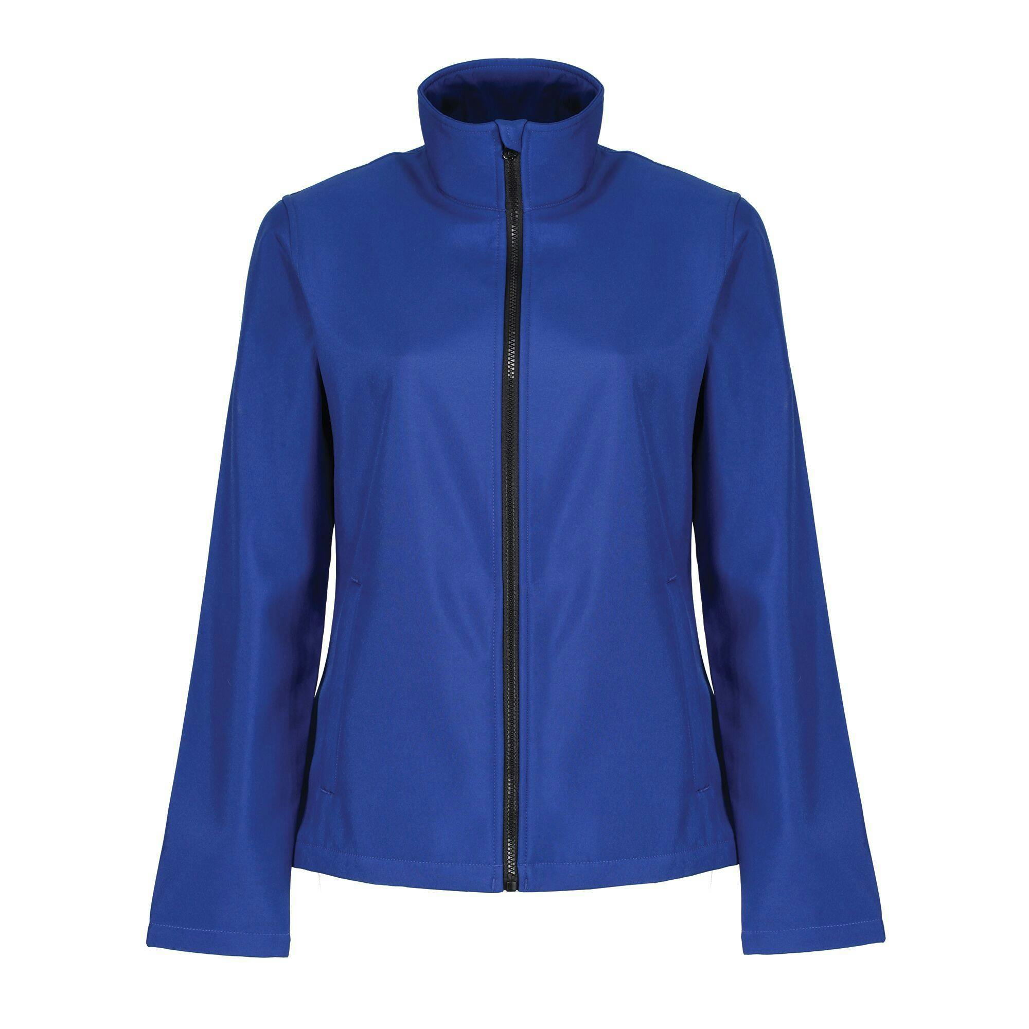 Regatta Women's Blue/Black Professional / Printable Soft Shell Jacket - Royal - 14 Uk - Royal - 100% Polyester