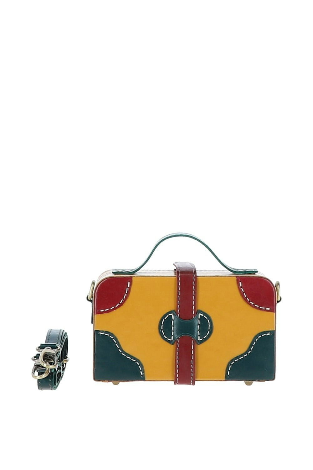 Ashwood Women's Yellow 'Adelaide' Leather Shoulder Bag: Vin-7 - One Size - Leather