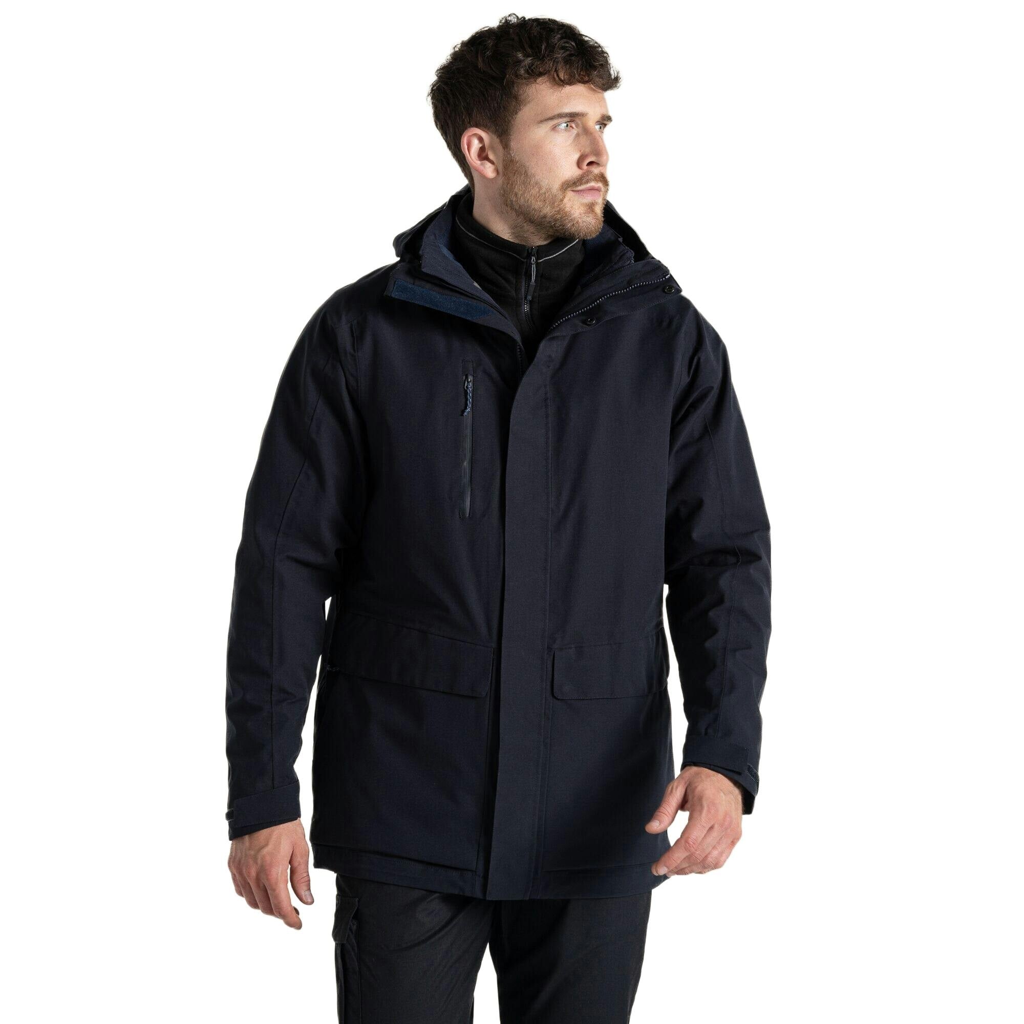 Craghoppers - Men - Kiwi Pro Stretch 3 in 1 Waterproof Jacket - Navy - 3XL - Image 3