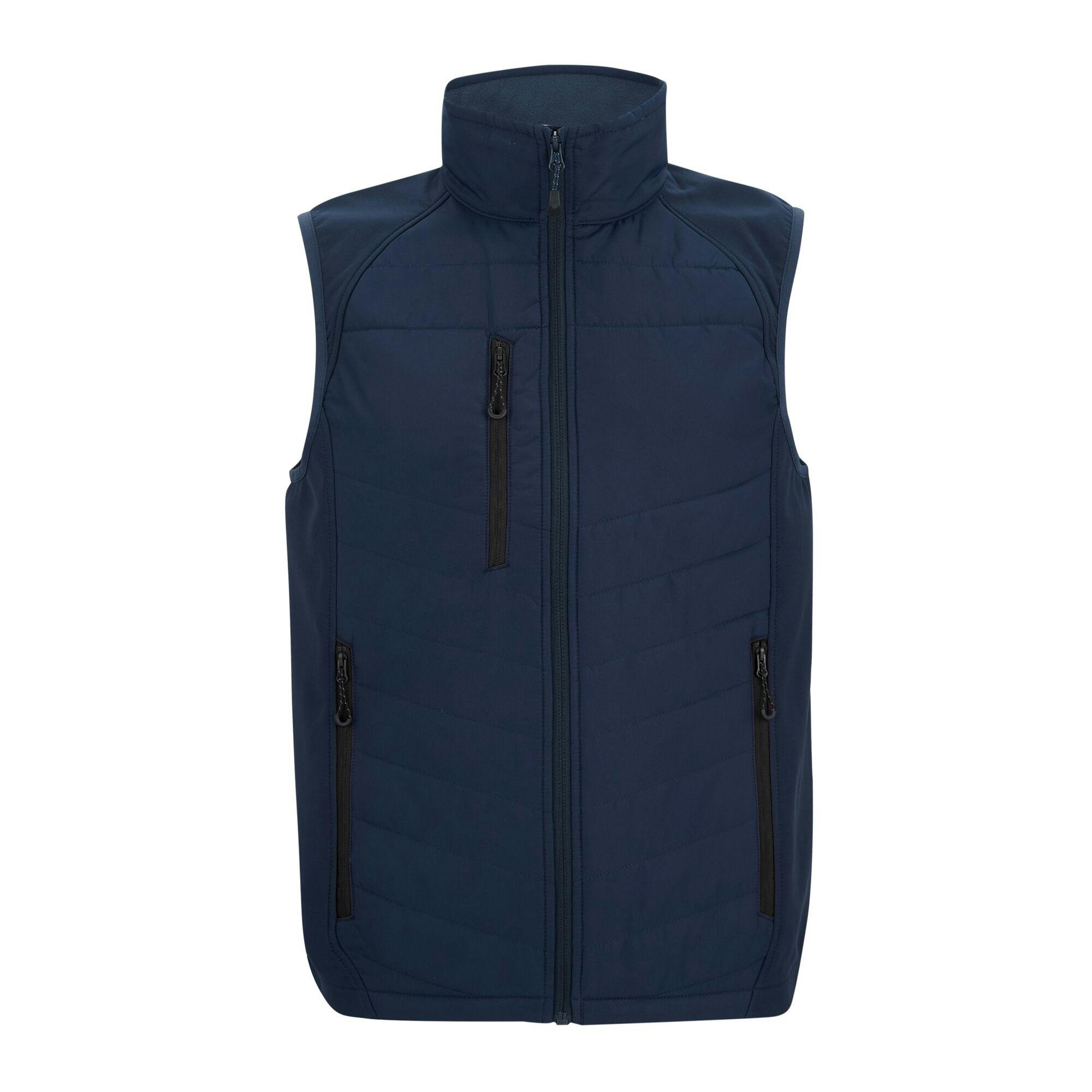 Regatta Men's Full Zip Gilet - Navy/Ash - 4XL - Navy/Ash - 100% Polyester