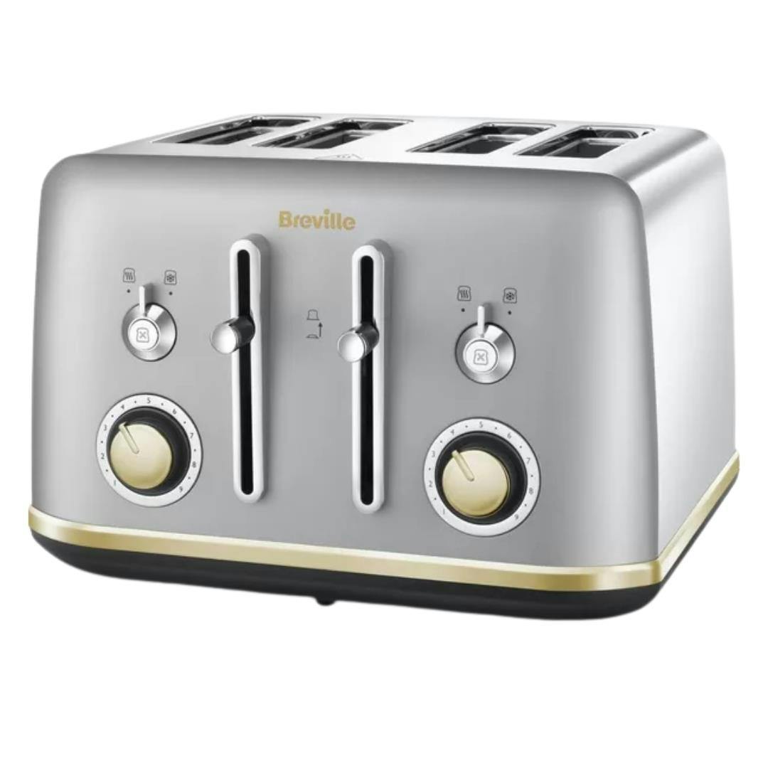 Breville Silver/Gold Mostra Vtt92901 4 -Slice Toaster Stainless Steel And - Stainless Steel - 1