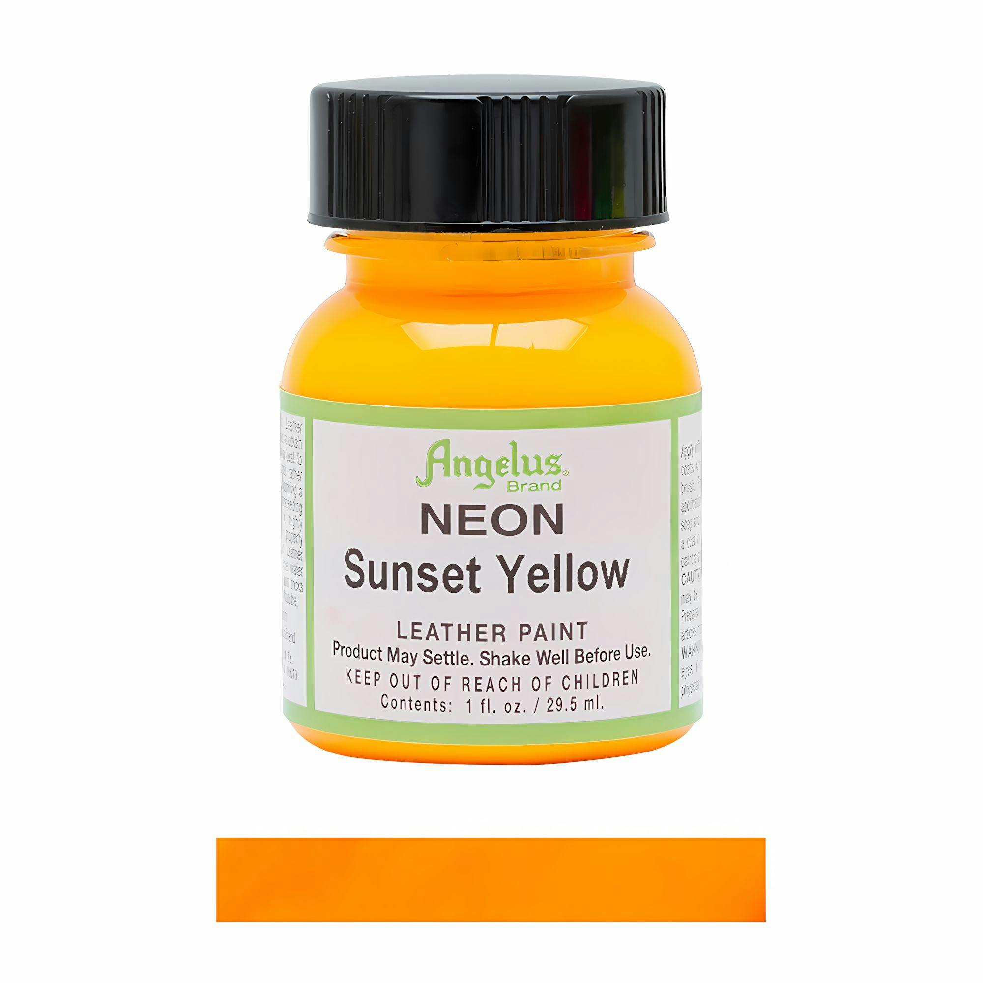 Rackhams Yellow Neon Leather Paint For Sneaker Customs And Shoes 1Oz - Sunset