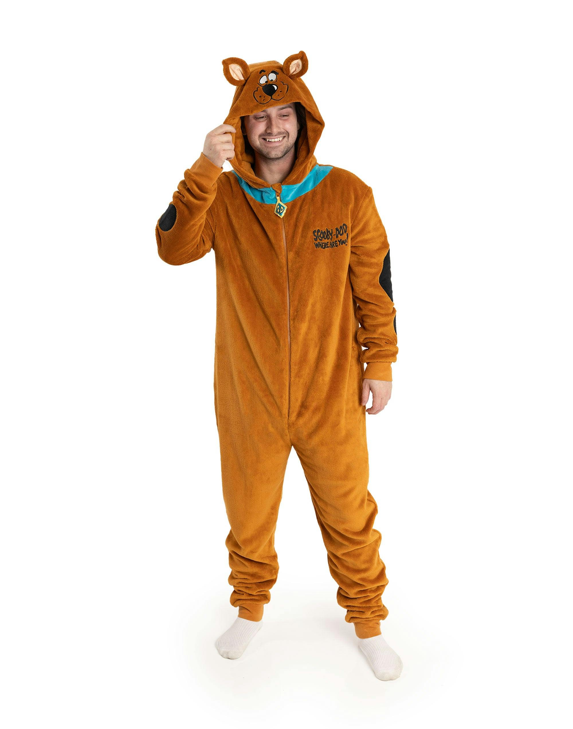 Vanilla Underground Unisex Brown Scooby Doo Character Onesie - Medium
