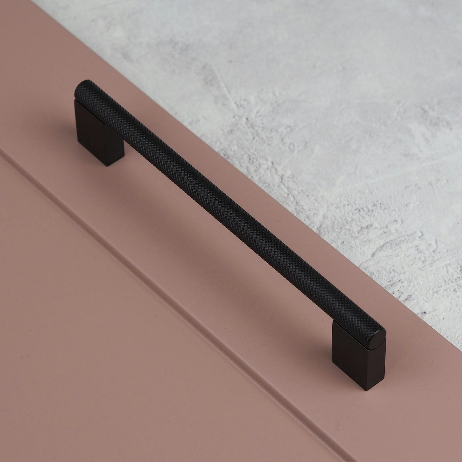 Rackhams Black Knurled Matt Boss Handles - 160Mm Handle
