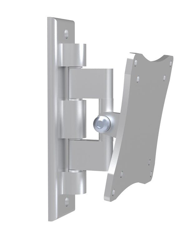 Intec Brackets Silver Swivel And Tilt Tv Wall Bracket For 17 To 29 Inch Screens, Vesa 100 X 100,