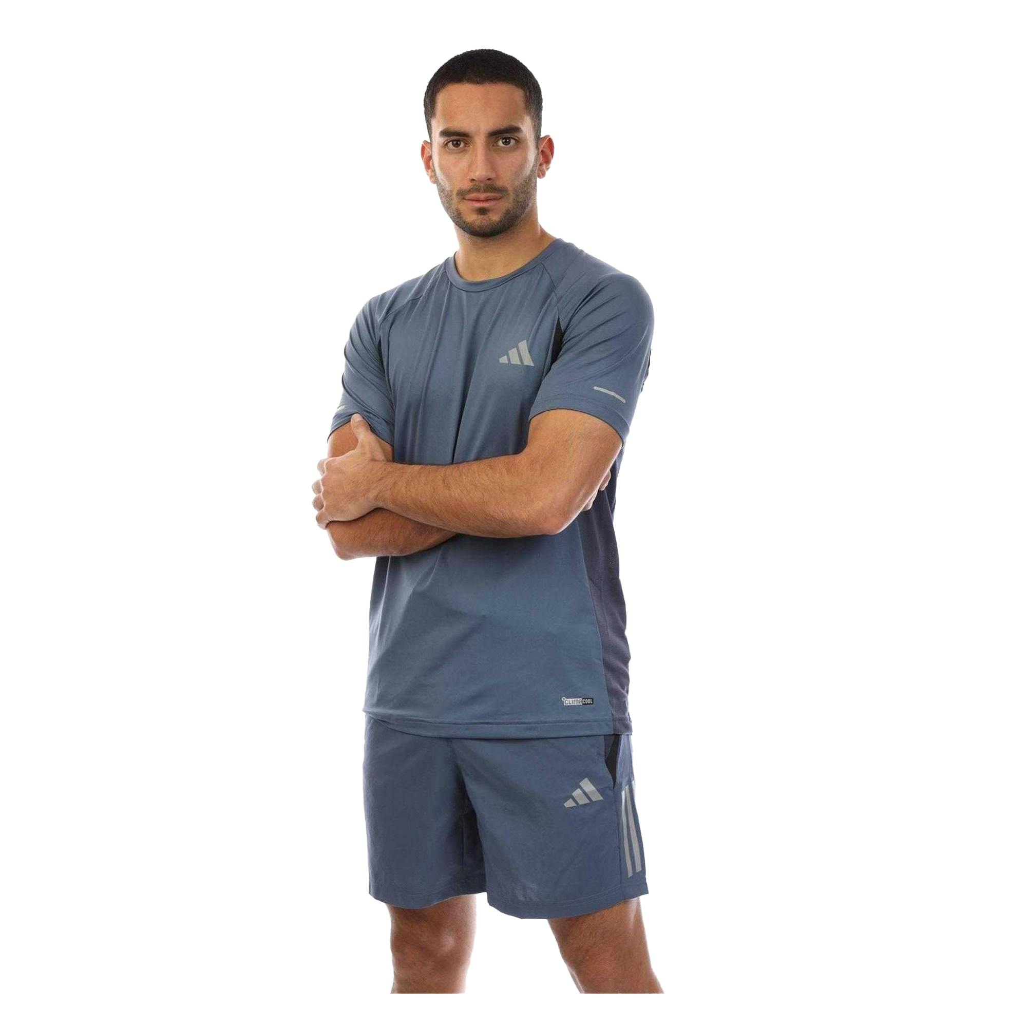 Adidas Men's Climacool T-Shirt - Navy - Xxl - Navy - 86% Polyester/14% Elastane