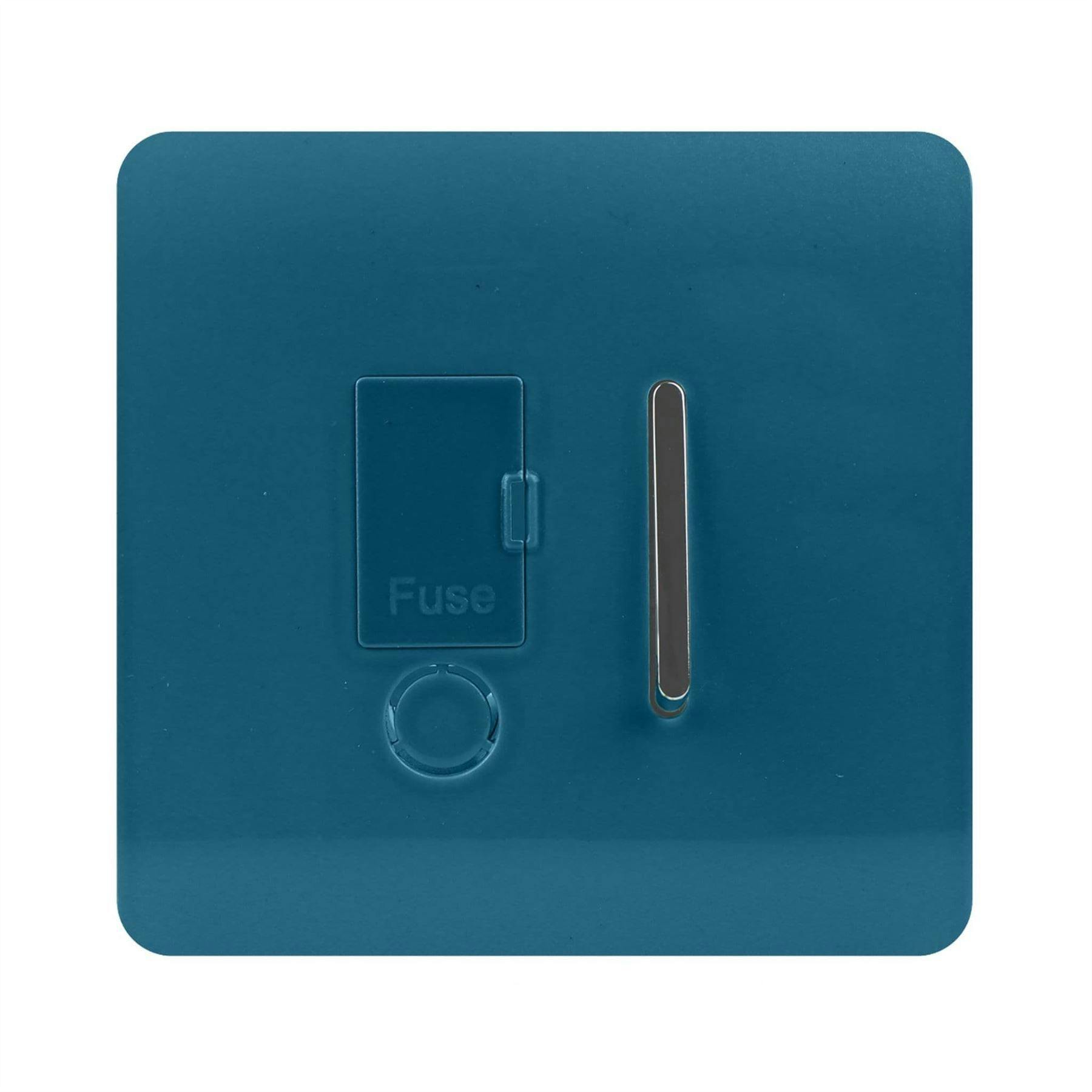 Trendi Switch - 13 Amp Fused Spur with Flex Outlet - Ocean Blue - Image 6