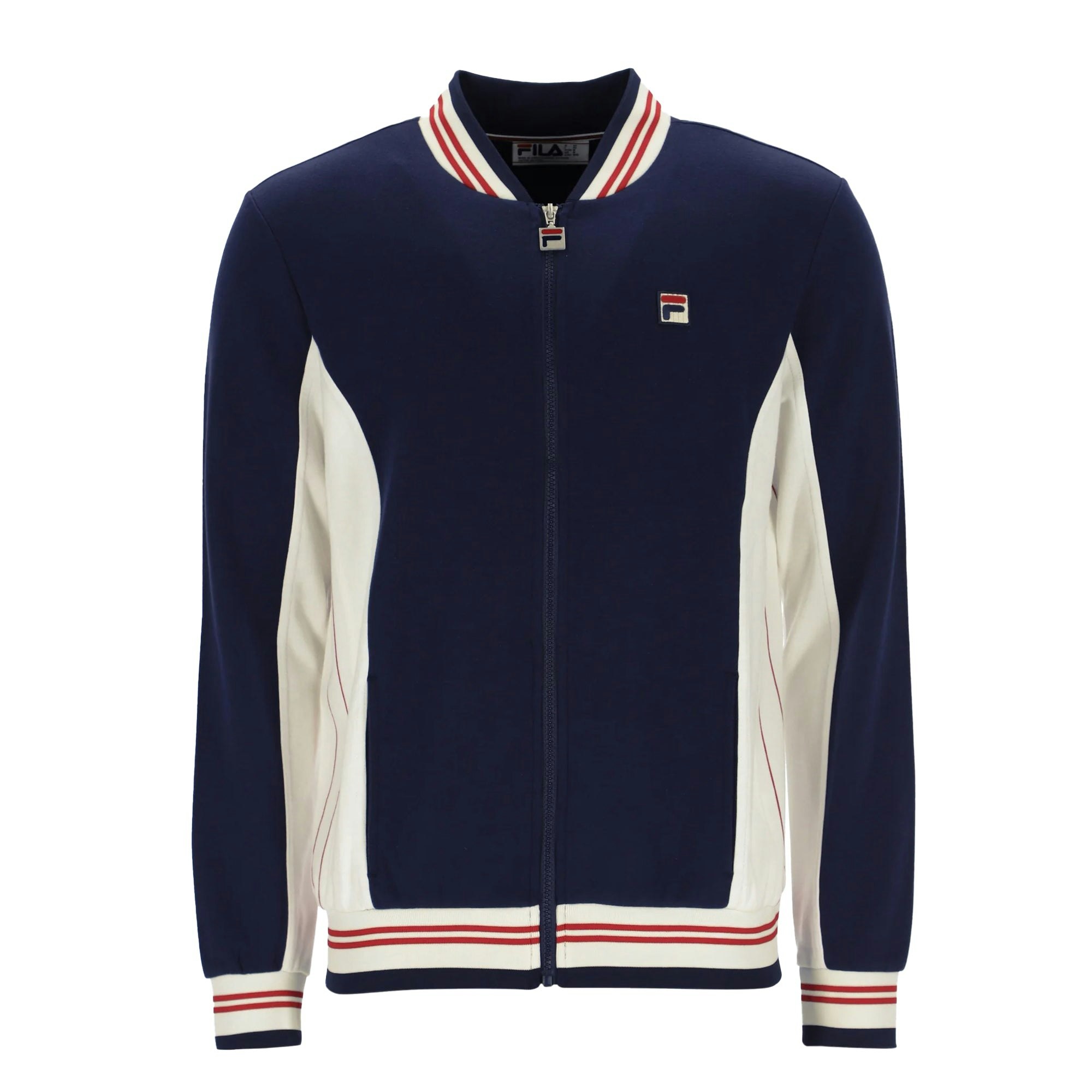 Fila Red Settanta Baseball Track Top Jacket Navy - 3XL
