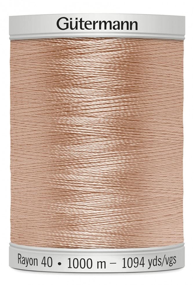 Gutermann No 40 Sulky Rayon Embroidery Thread 1000M Rayon Thread Suitable For Embroidery - 1017 - 1000 Metres