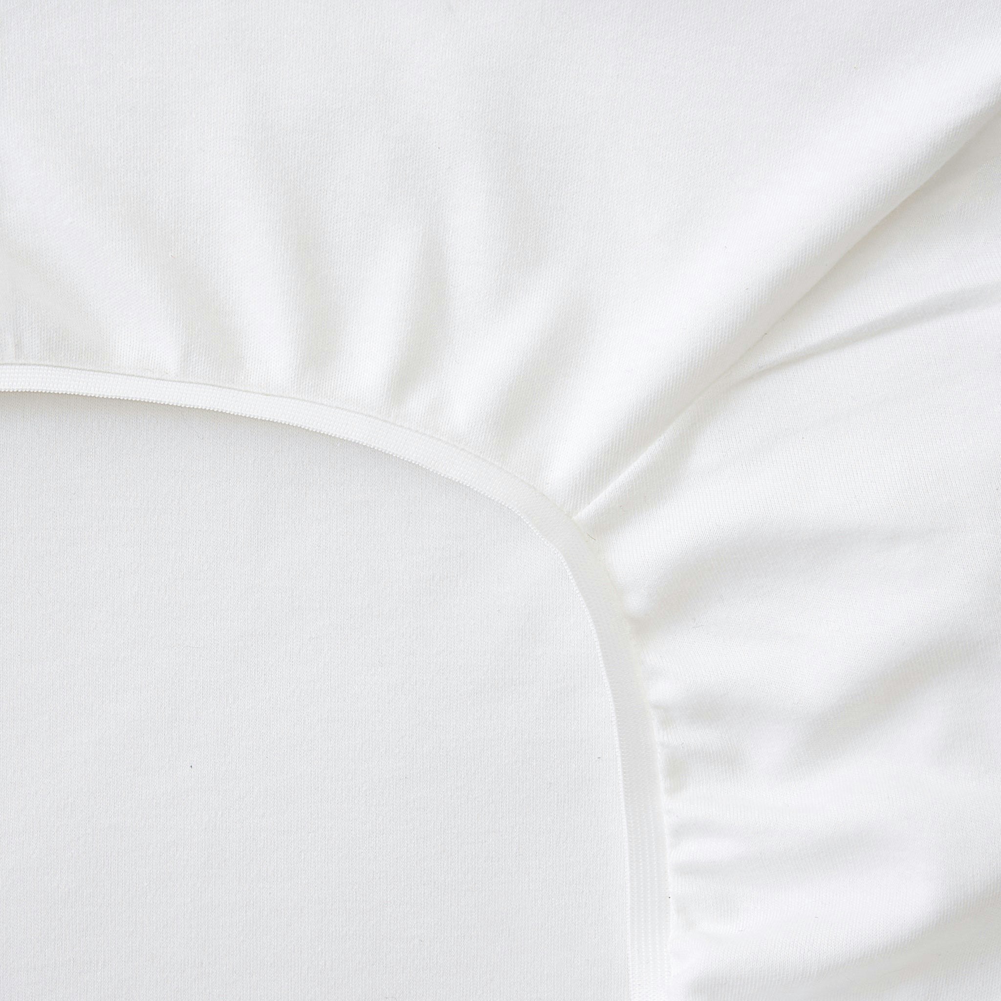 The Tiny Bed Company White Premium Organic 100% Cotton Fitted Sheet To Fit Snüzkot – 117 X 68 Cm - 117 X 68 Cm - Fitted Sheet