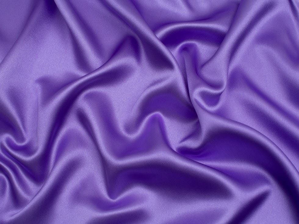 Minerva Core Range Purple Minerva Liquid Satin Fabric - Plain Design Dressmaking Fabric, 150 Cm / 60" Wide - Per Metre