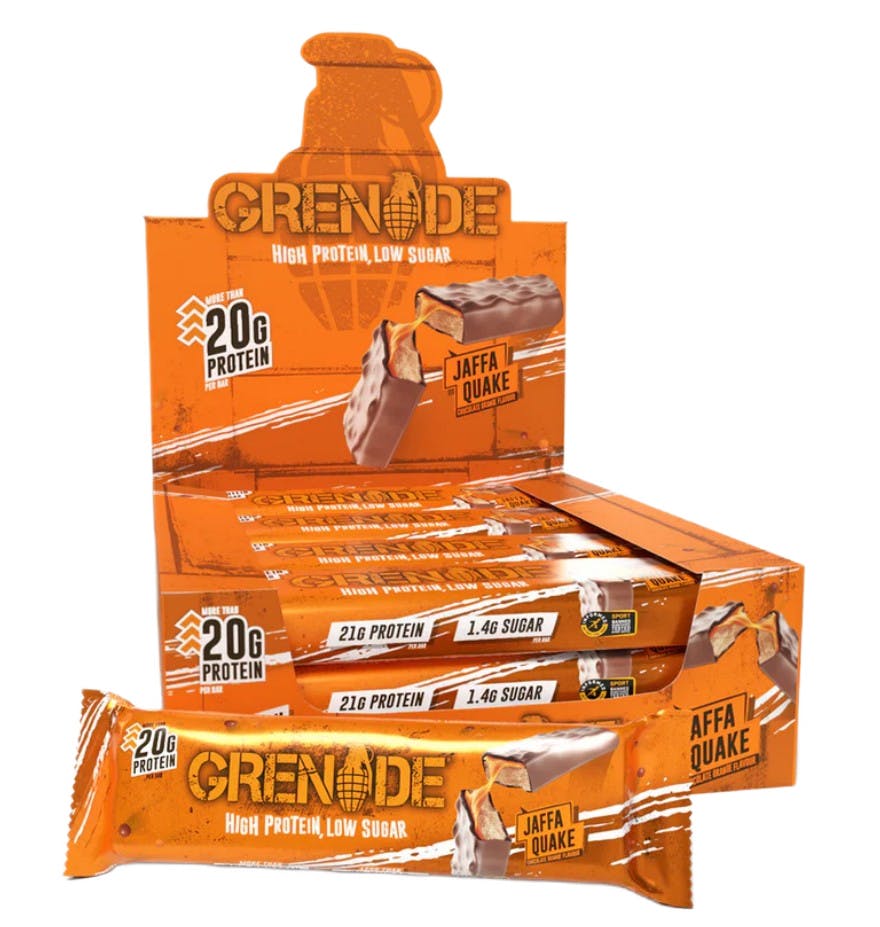 Grenade Jaffa Quake Protein Bar (Case Of 12 X 60G Bars) - Image 2