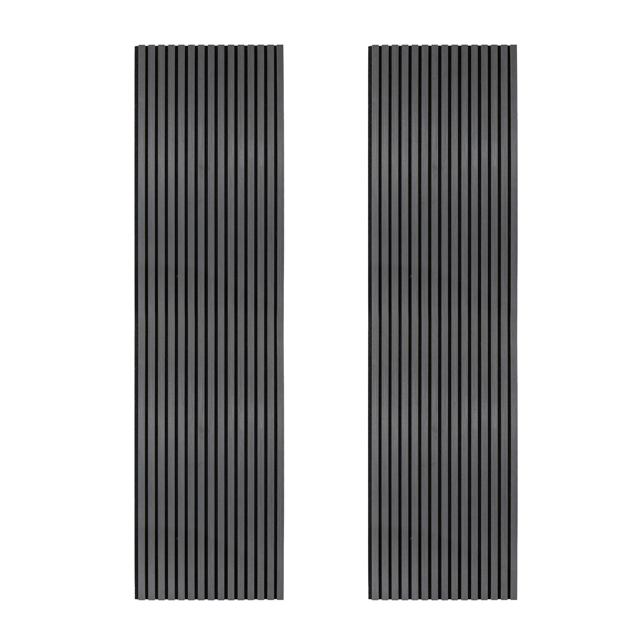 Rackhams Anthracite/Grey Acoustic Slat Wall Panels X 2 –