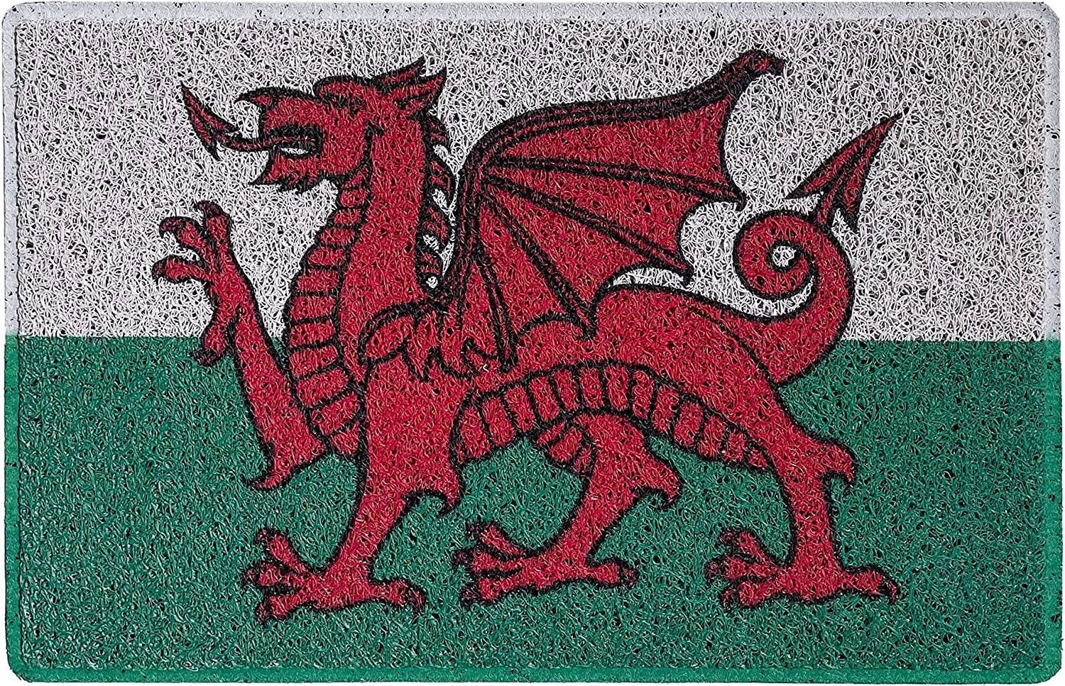 Nicoman Red Y Ddraig Goch, Welsh Flag, Dragon Door Mat