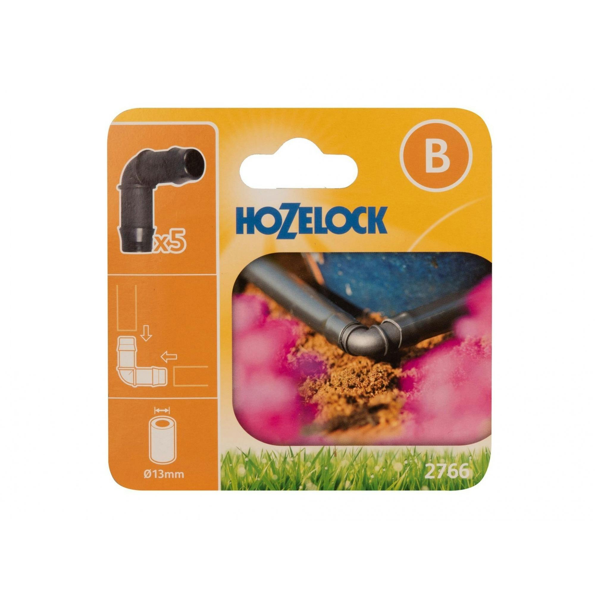 Hozelock 2766 90 Elbow Connector 13Mm (Pack 5) - Multi Colour