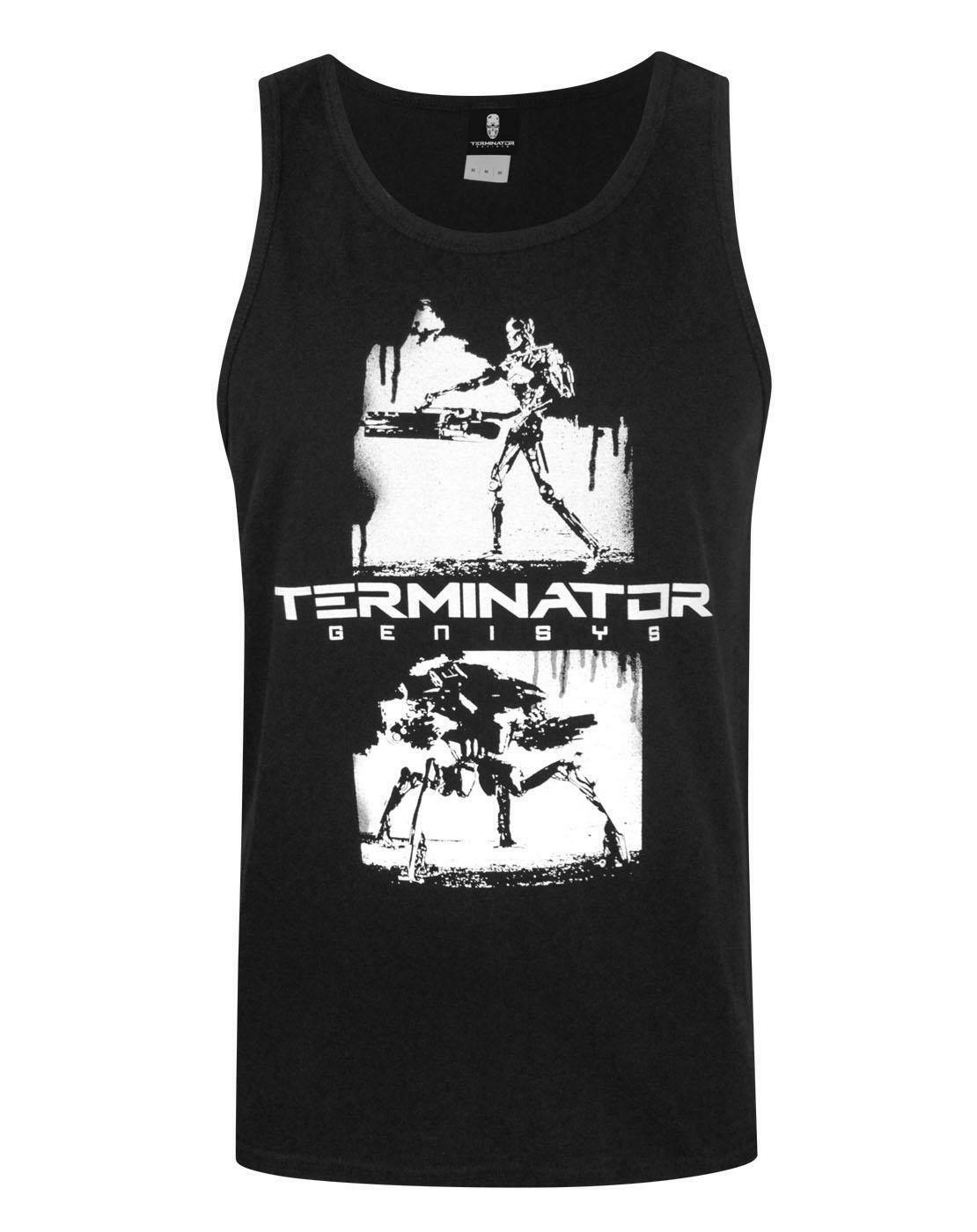 Vanilla Underground Men's Black Terminator Movie Graphic Vest - Small