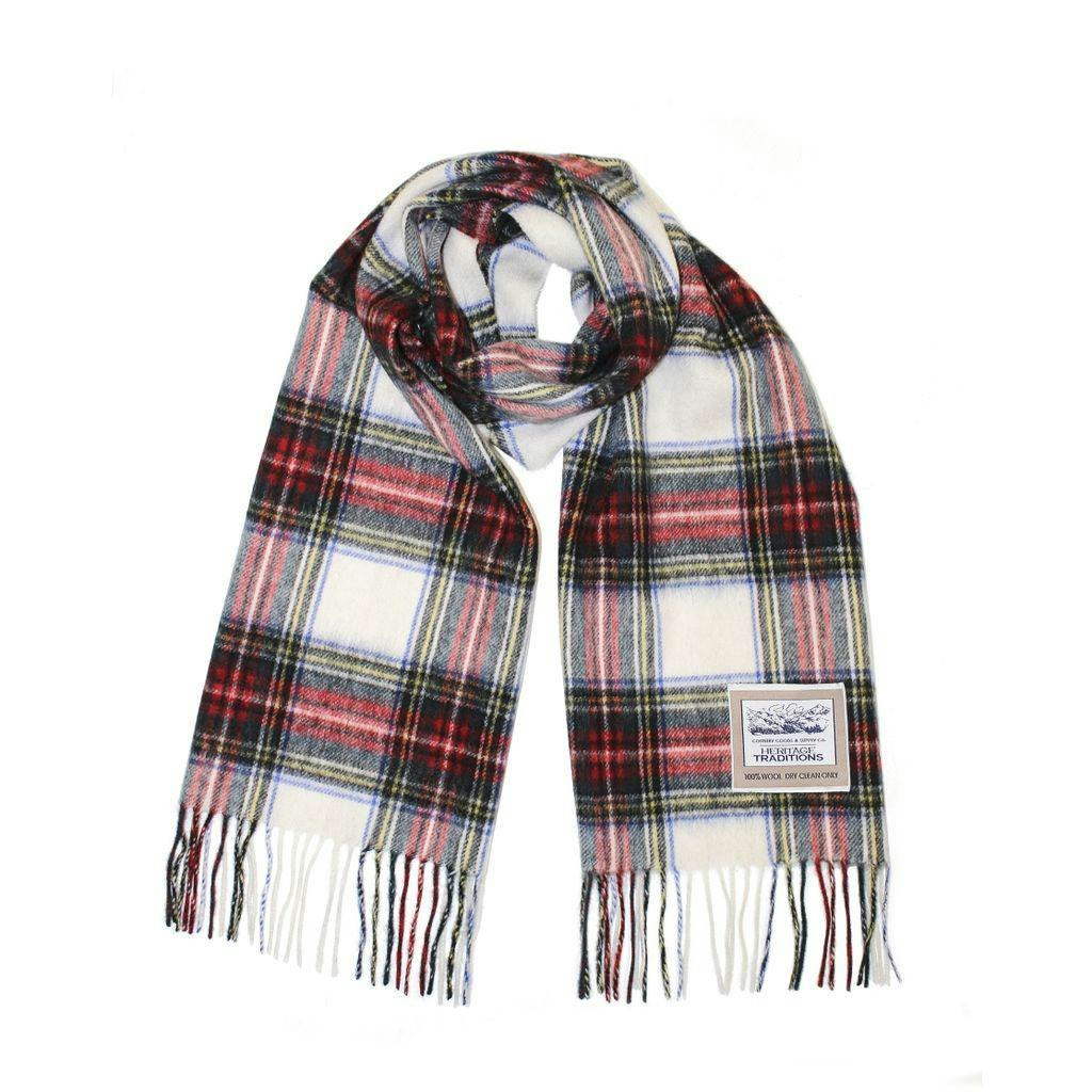 Heritage Traditions Pure Wool Tartan Scarf - Dress Stewart