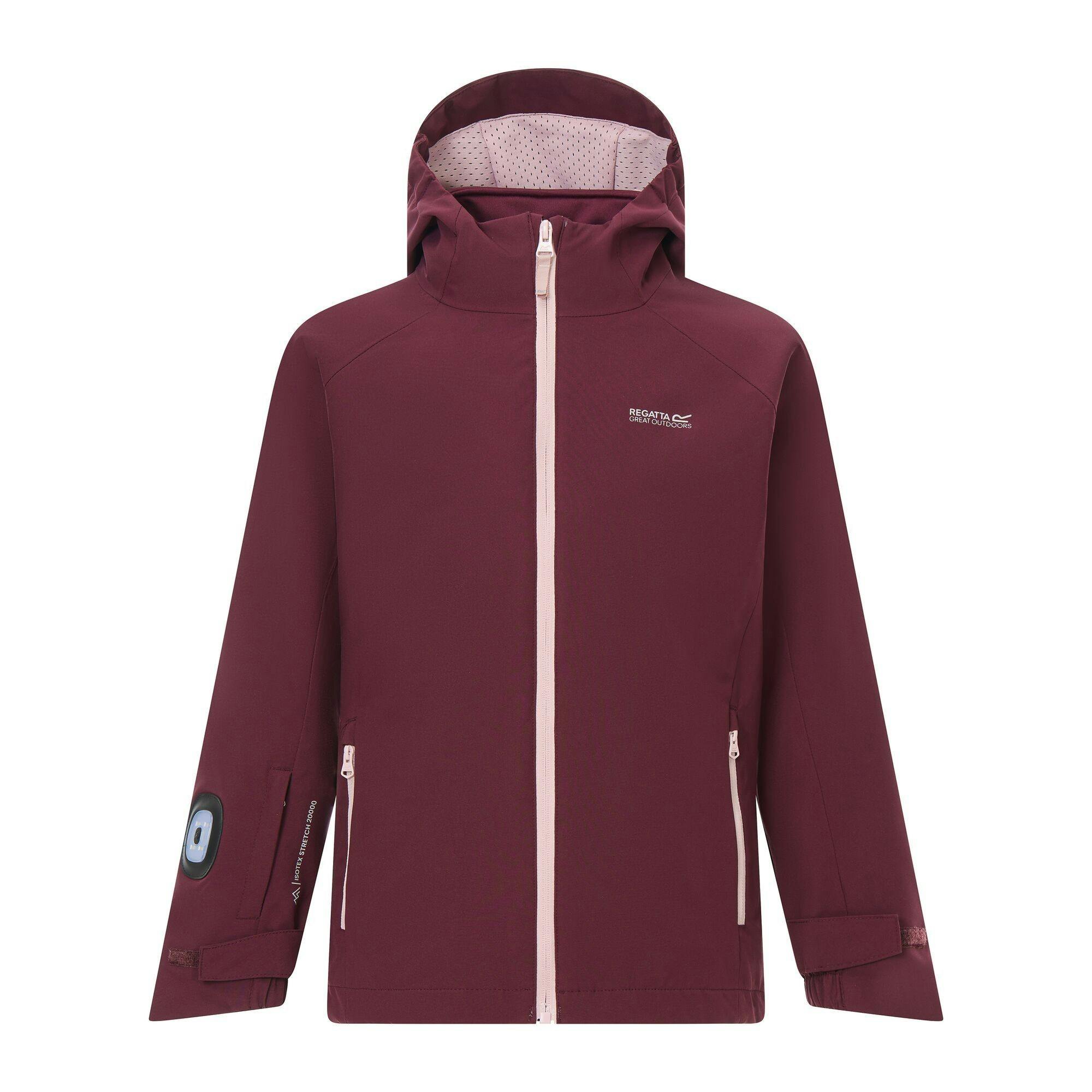 Regatta Lilac Kids Trekktain 3 In 1 Jacket - Fig/Powder - 11-12 Years - Fig/Powder - 60% Polyester/30% Recycled Polyester/10% Elastane