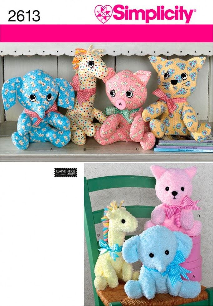 Simplicity Sewing Pattern 2613, Toys - Easy