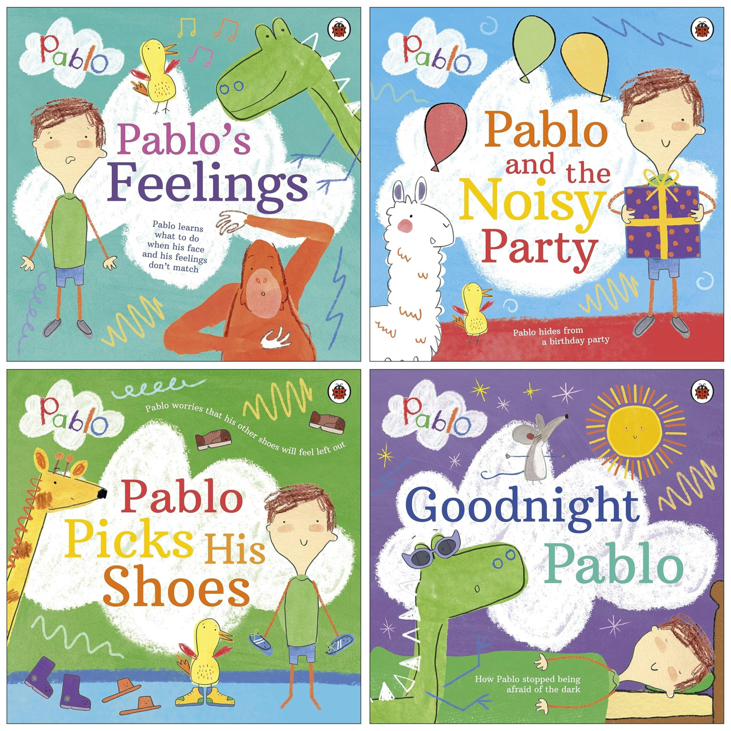 Various Publishers Pablo's Feelings Series 4 Picture Books Collection Set (Pablo's Feelings, Pablo Picks His Shoes, Pablo And The Noisy Party And Goodnight Pablo)